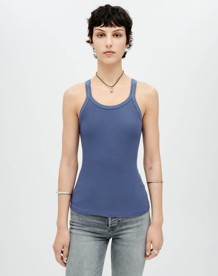 RE/DONE | Ribbed Tank in Black