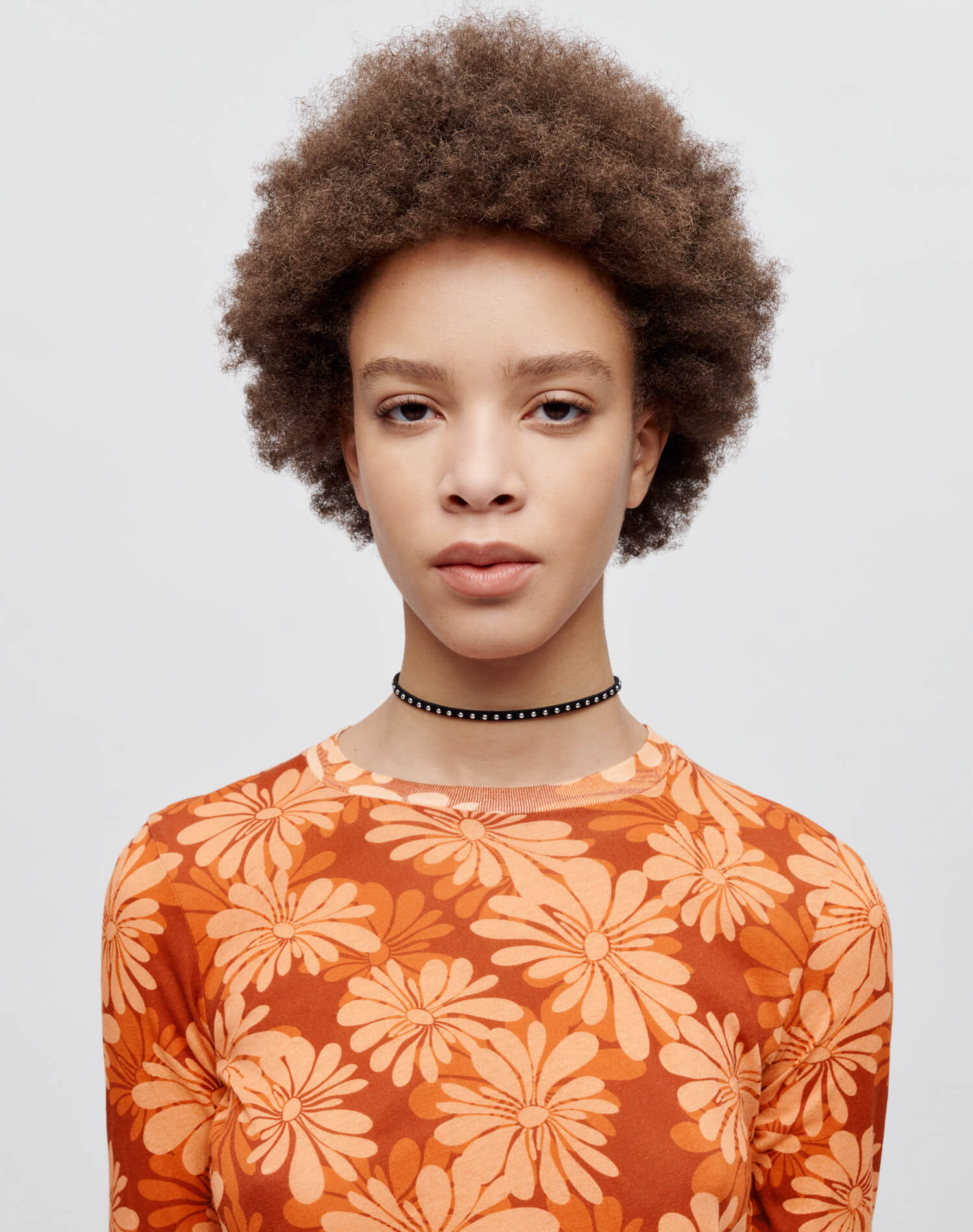 Sheer Long Sleeve Tee - Retro Daisy