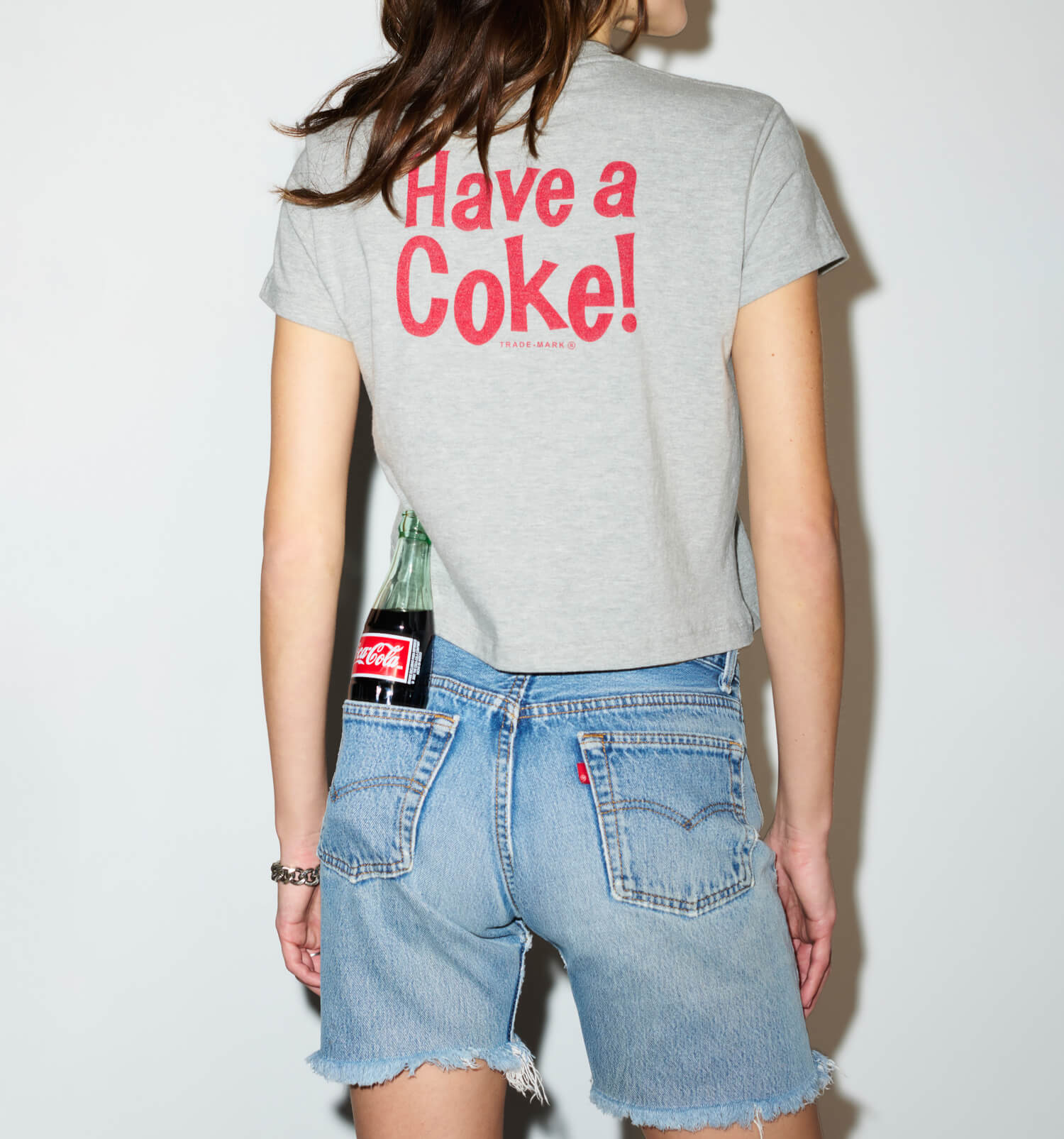 1950s Boxy Tee Coke For Fun - Heather Grey