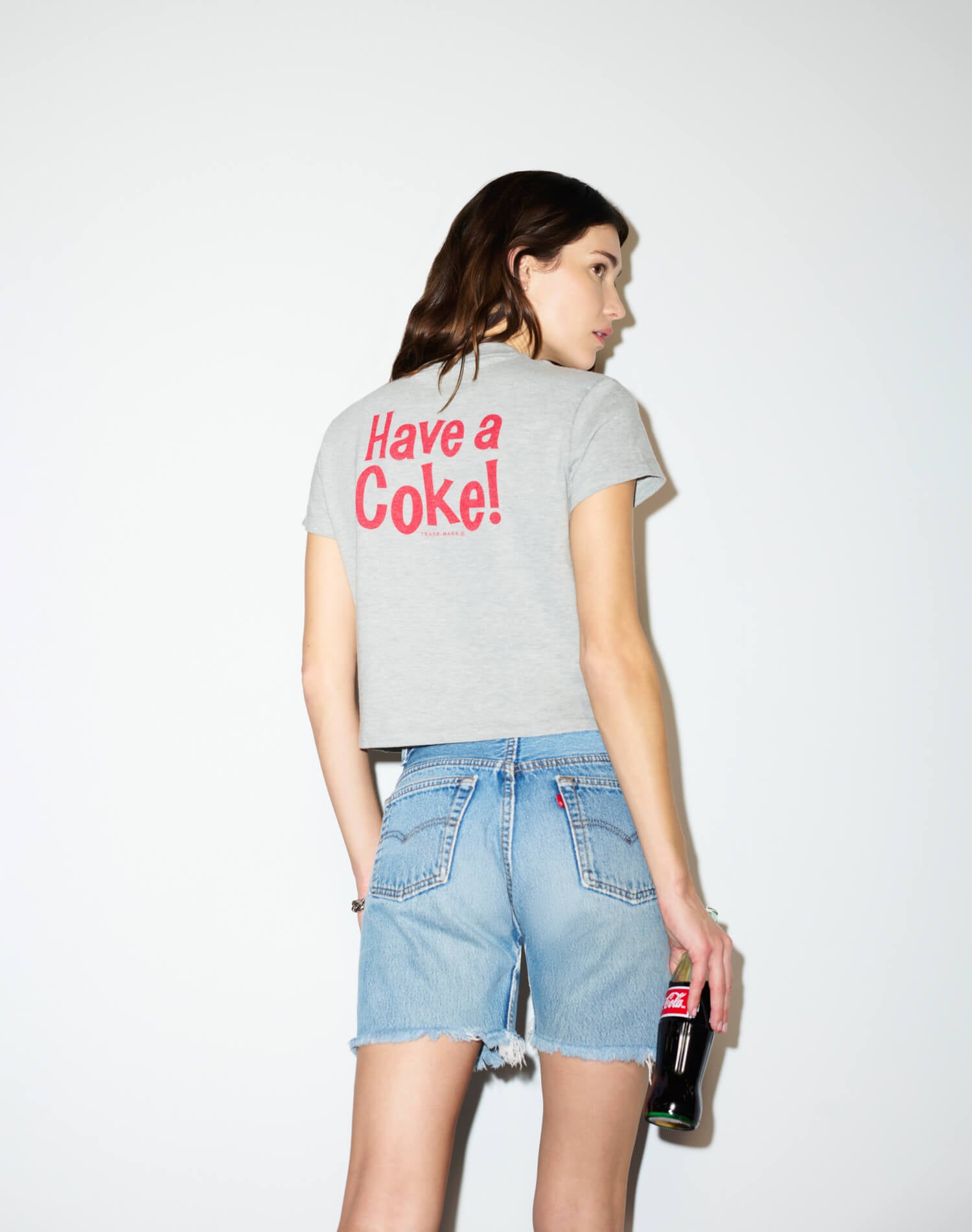 1950s Boxy Tee Coke For Fun - Heather Grey