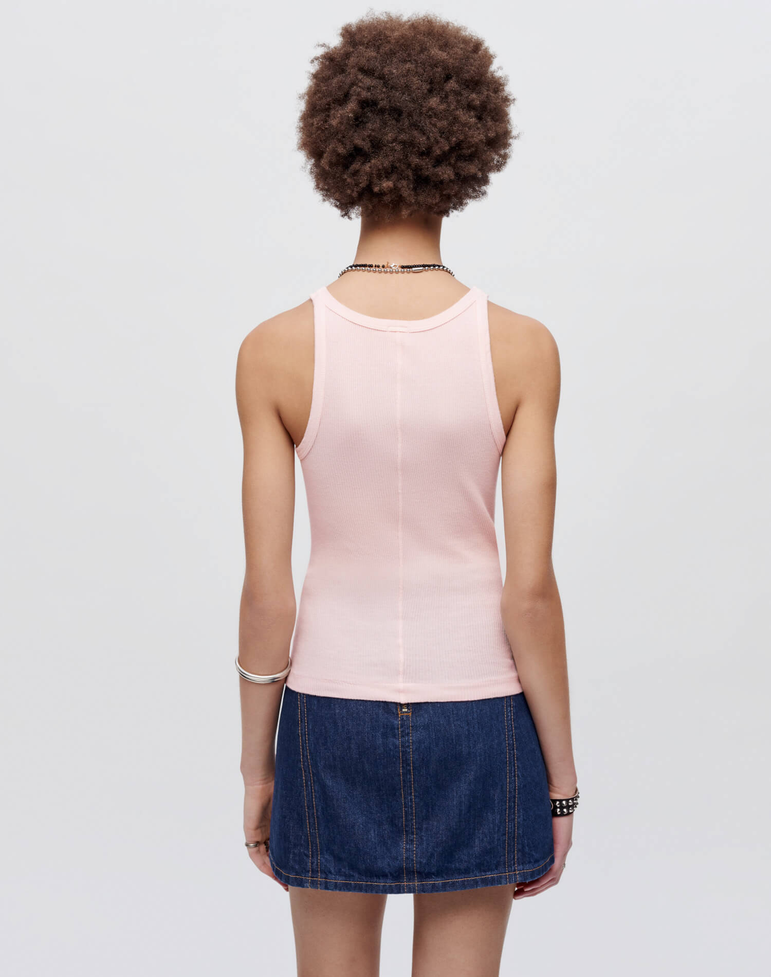Hanes Ribbed Tank - Peony