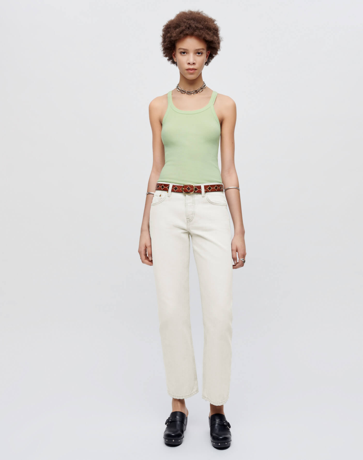 Easy Straight Crop - Vintage White