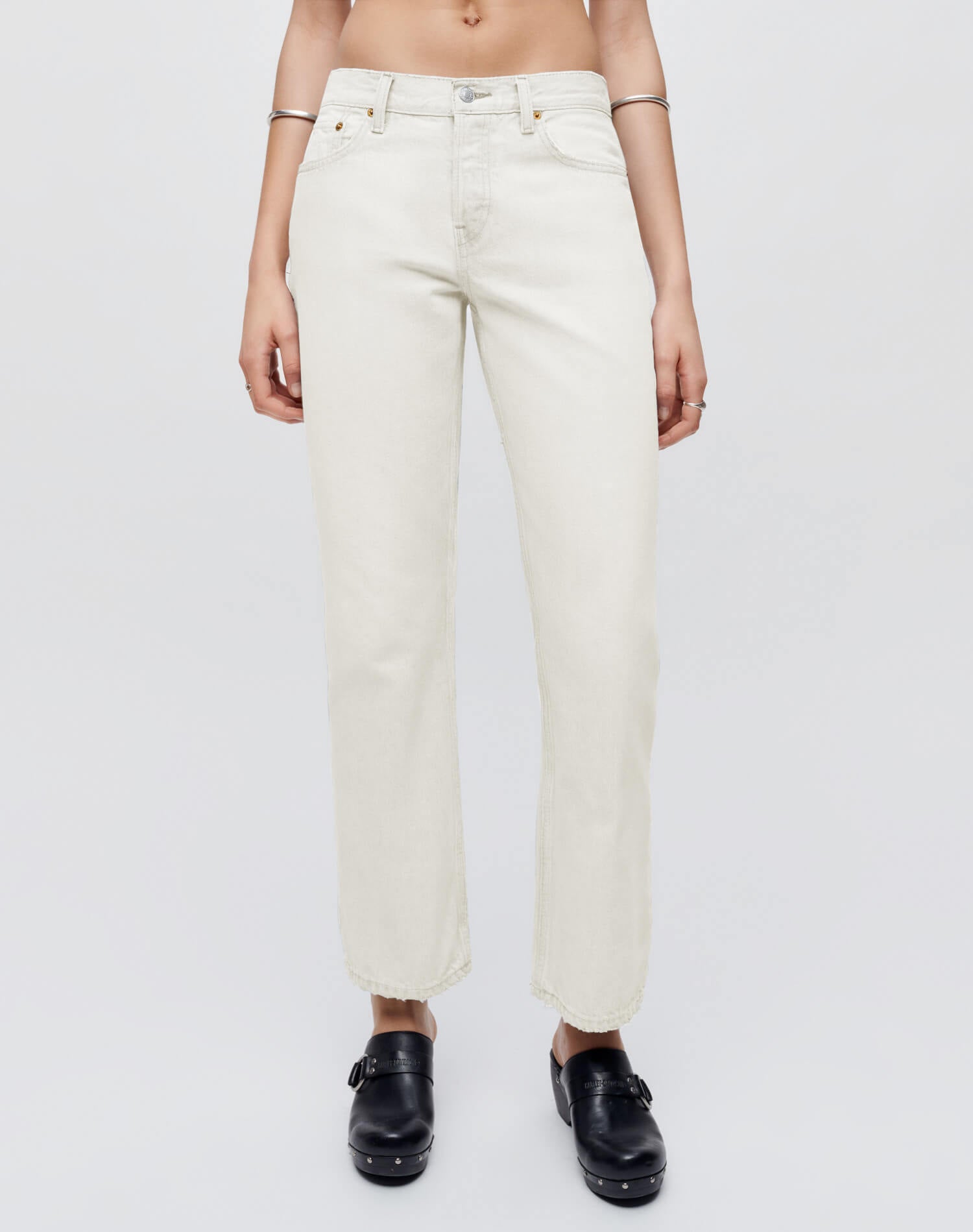 Easy Straight Crop - Vintage White
