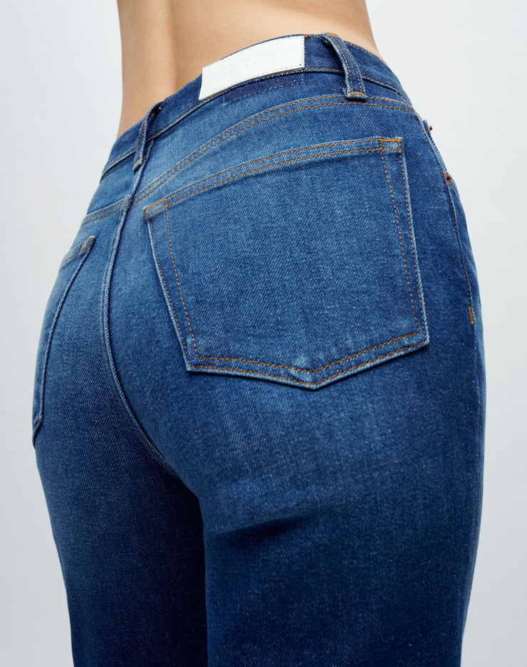 RE/DONE Jeans | Comfort Stretch High Rise Stove Pipe in Mid 70s