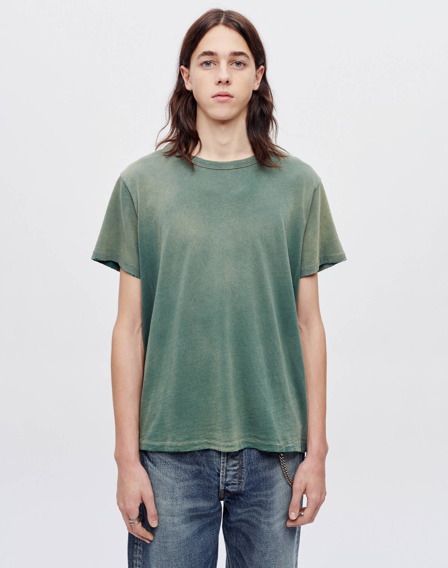 Hanes Classic Tee - Sun Faded Forest Green