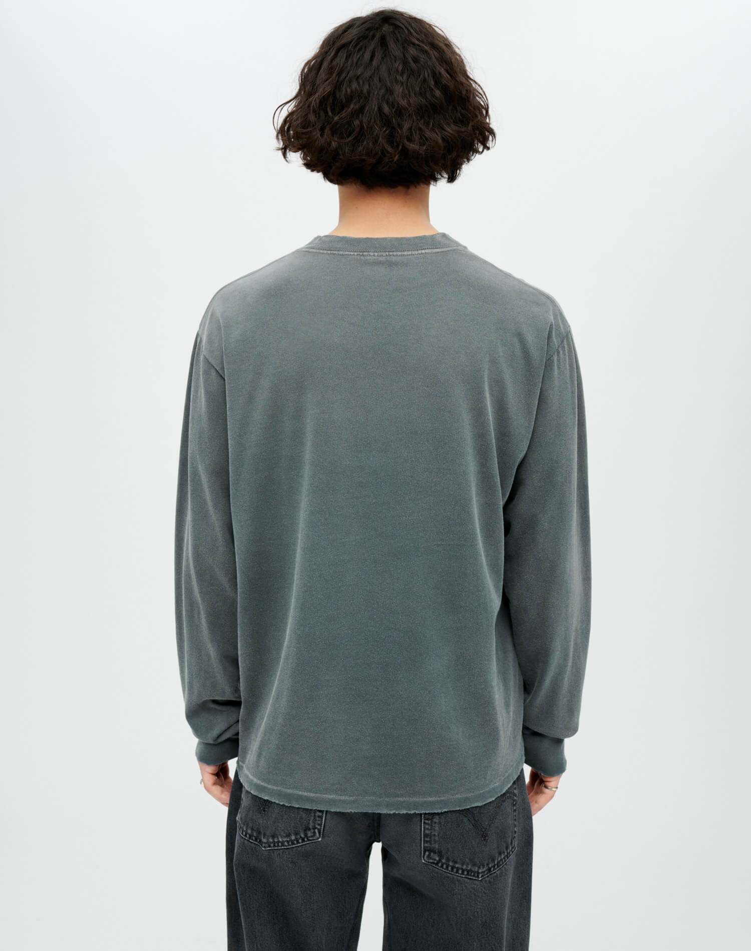 Long Sleeve "Warthead" Tee - Sun Faded Black