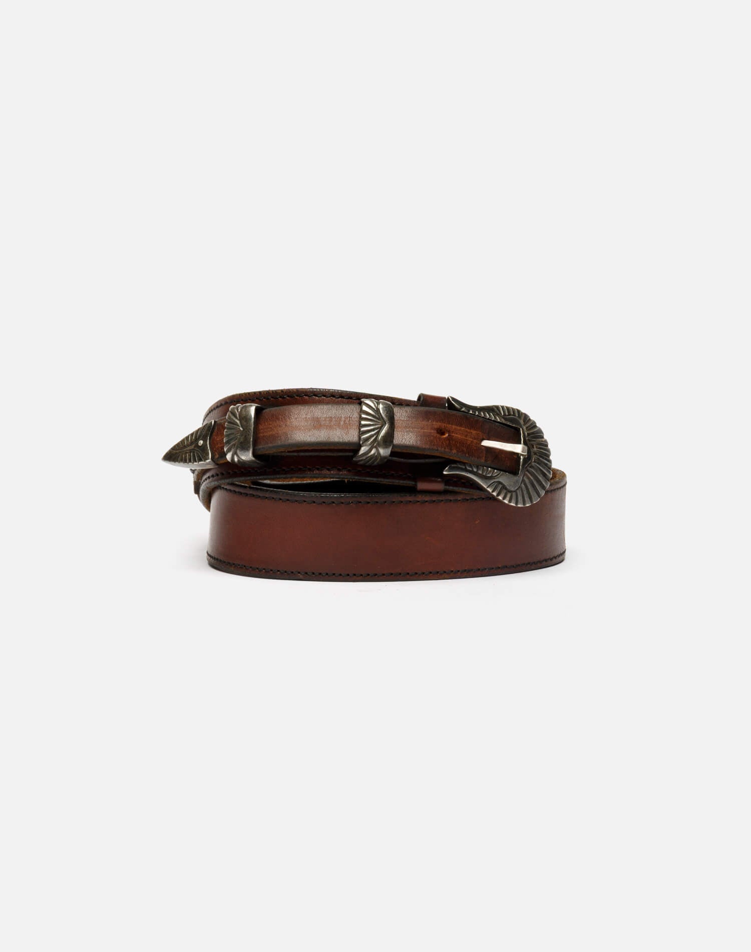 80s Sterling Leather Belt -#3