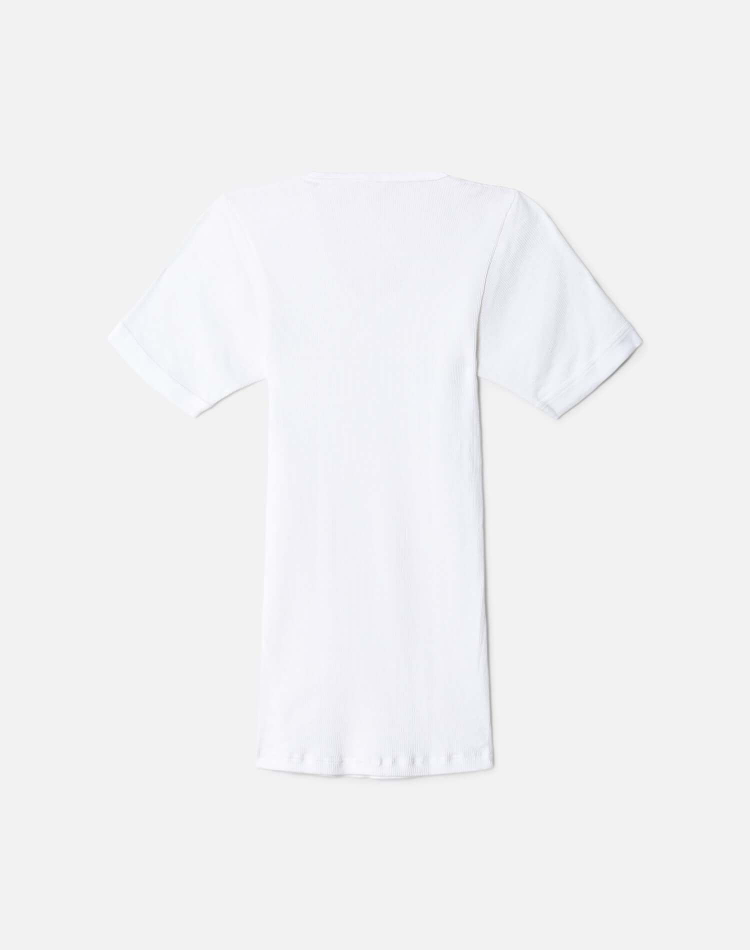 Miliary Ribbed Tee - White