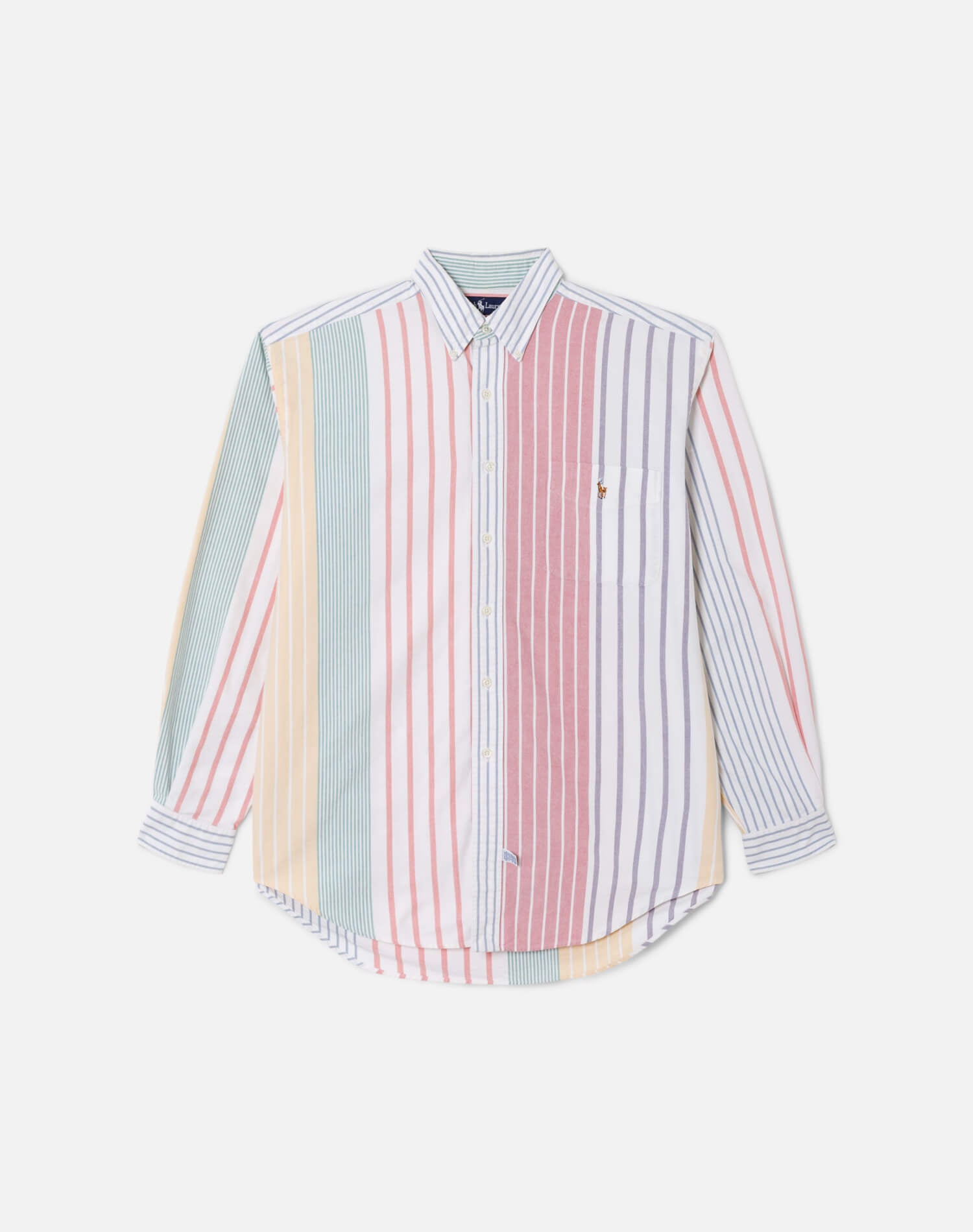 90s Oversized Striped Ralph Lauren Button Up Shirt -#70