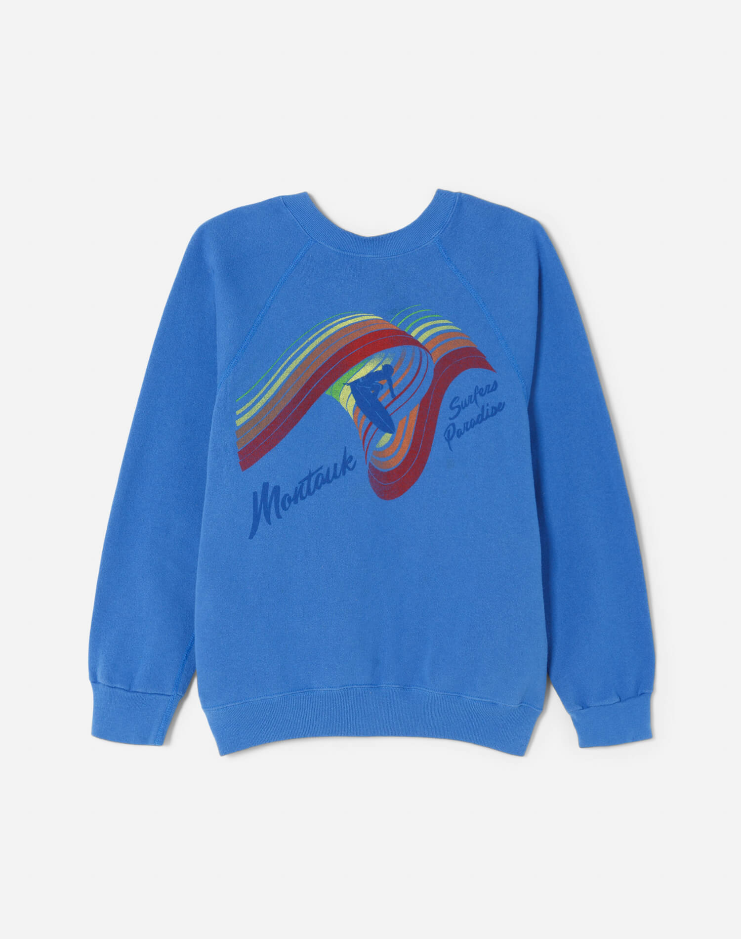 Upcycled "Montauk" Sweatshirt - Blue