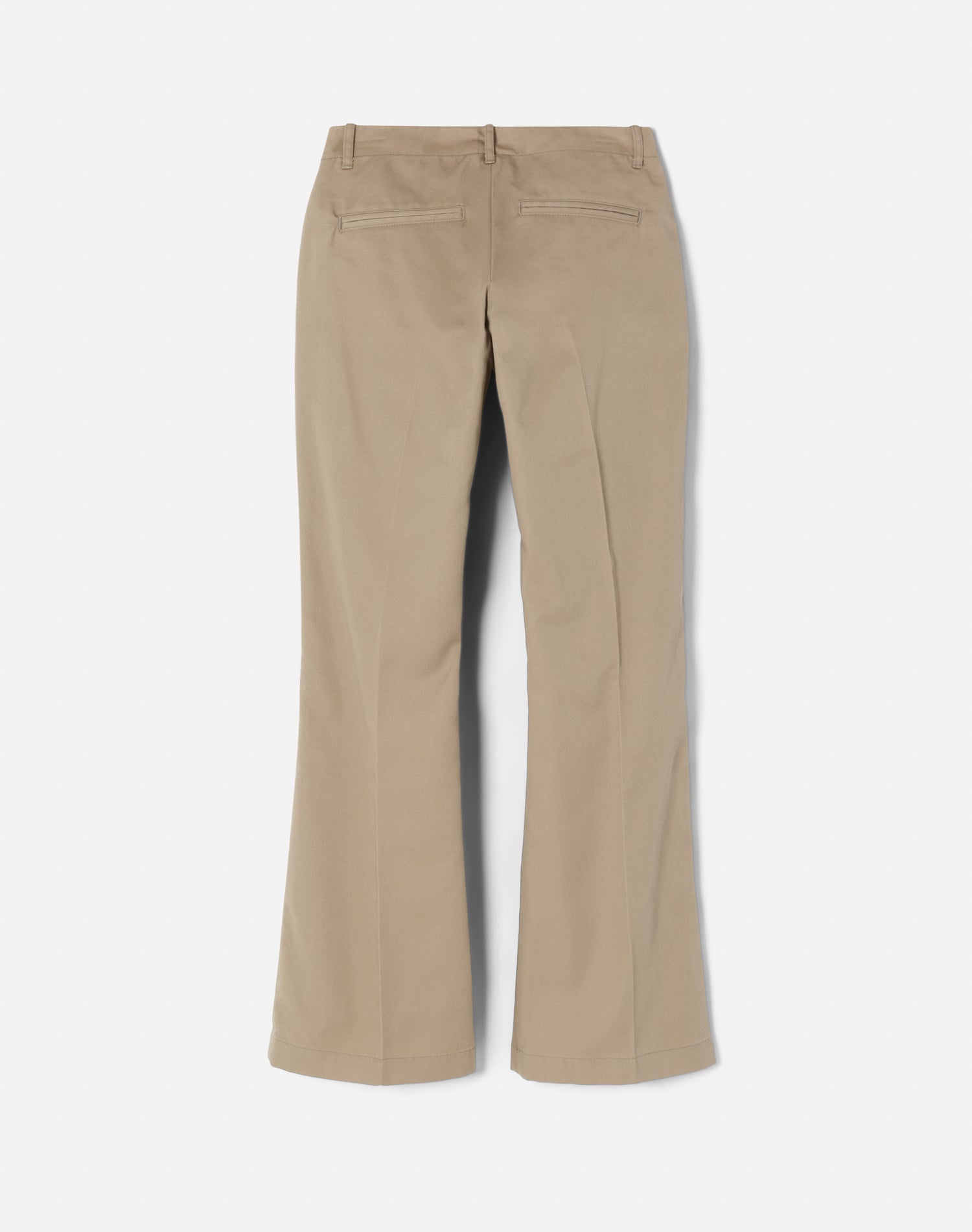 Surplus Mid Rise Wide Leg Trouser - Washed Khaki
