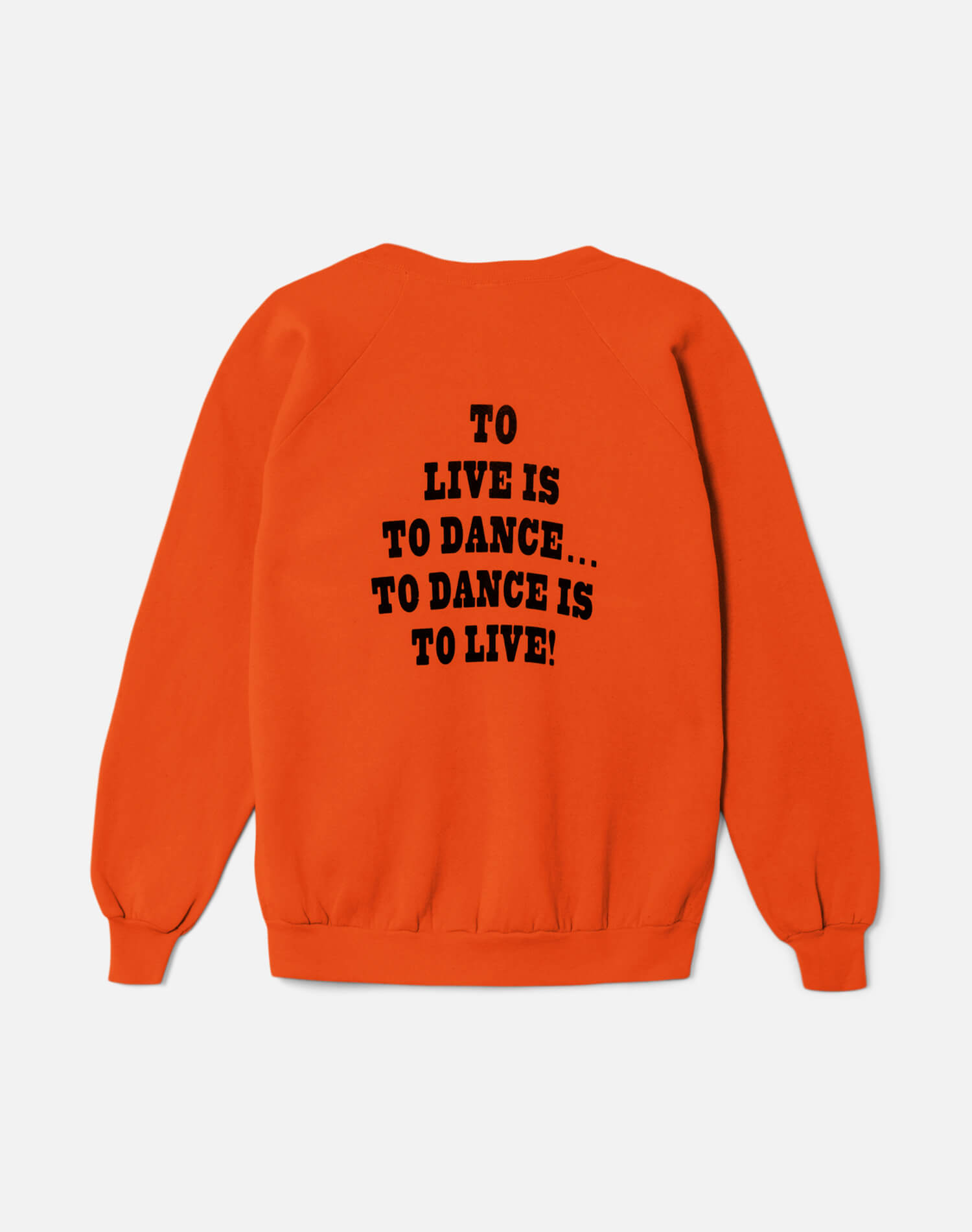 Upcycled "Snoopy Dancing" Sweatshirt in Orange - 11229718