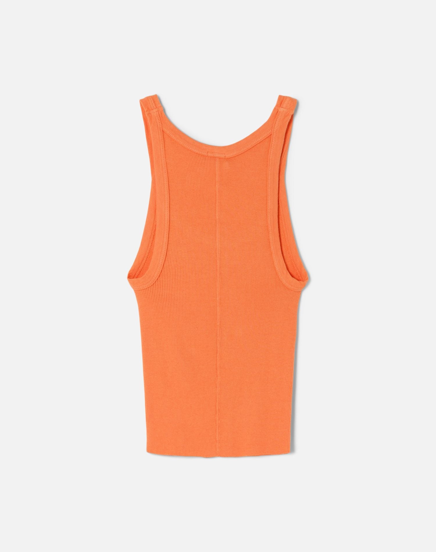 Hanes Cropped Ribbed Tank - Cantaloupe