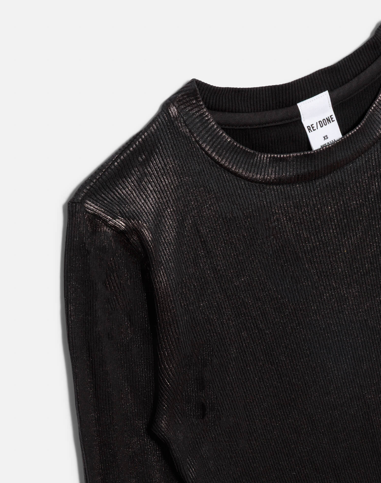 90s Foil Baby Long Sleeve - Black Foil