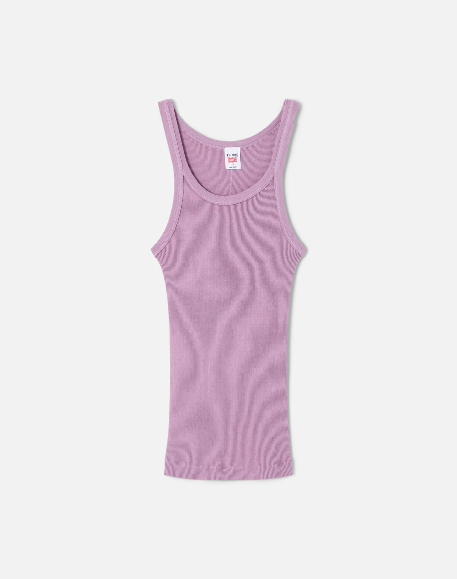 Ribbed Tank - Electric Lilac