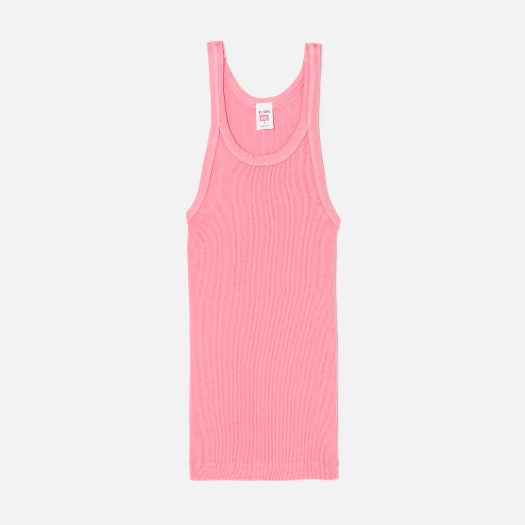 Ribbed Tank - Sakura