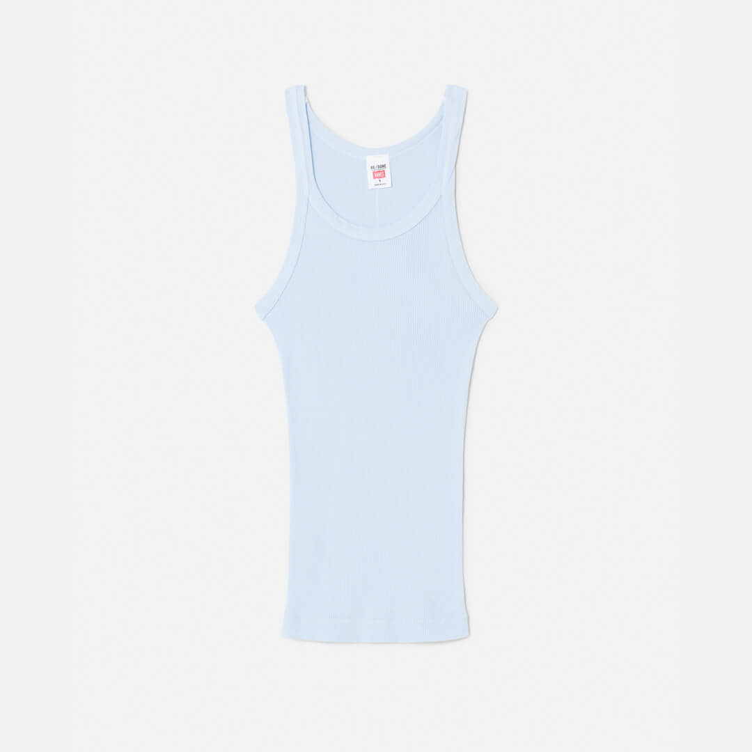 Hanes Ribbed Tank - Baby Blue