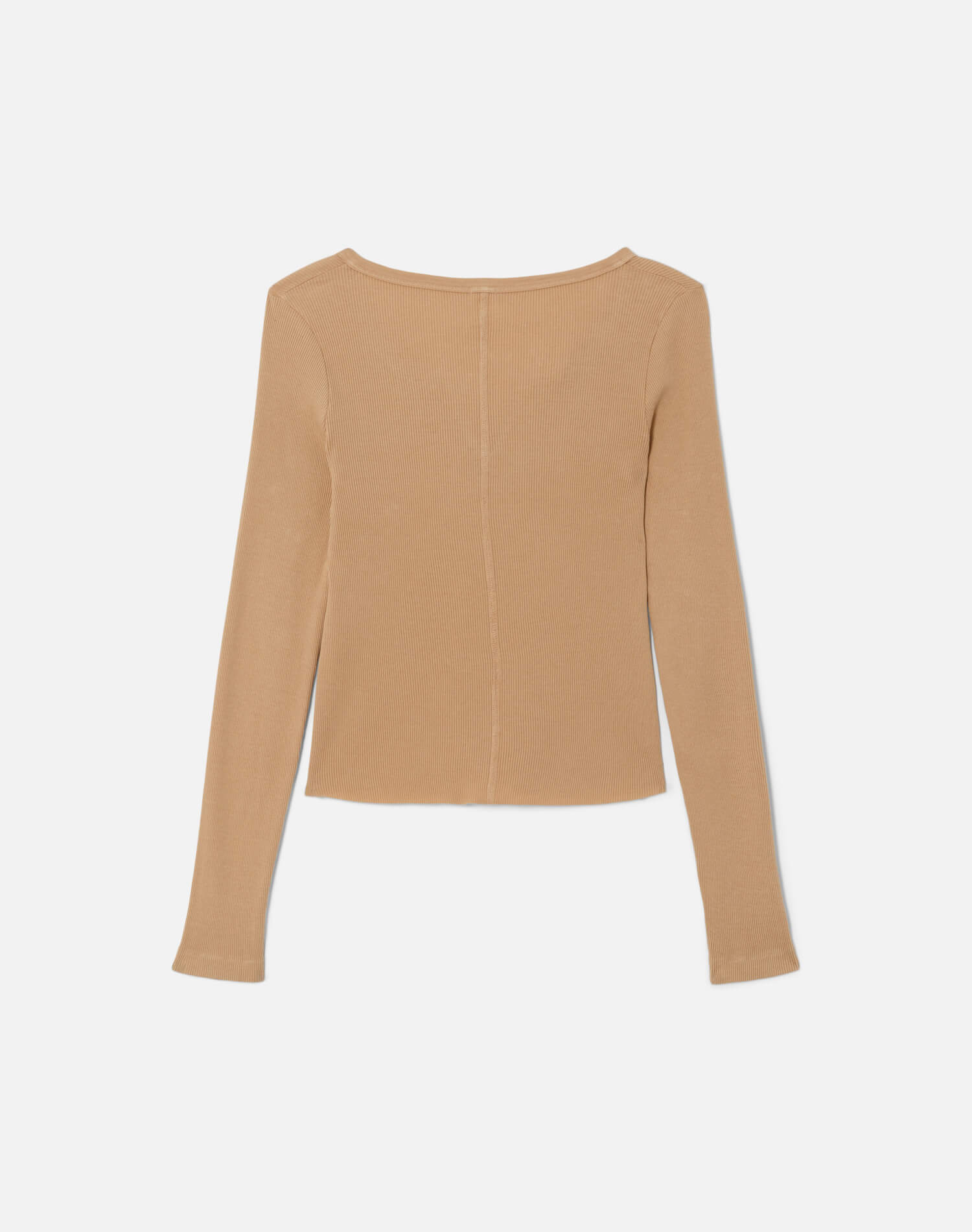 Hanes V Cut Baby Long Sleeve - Khaki