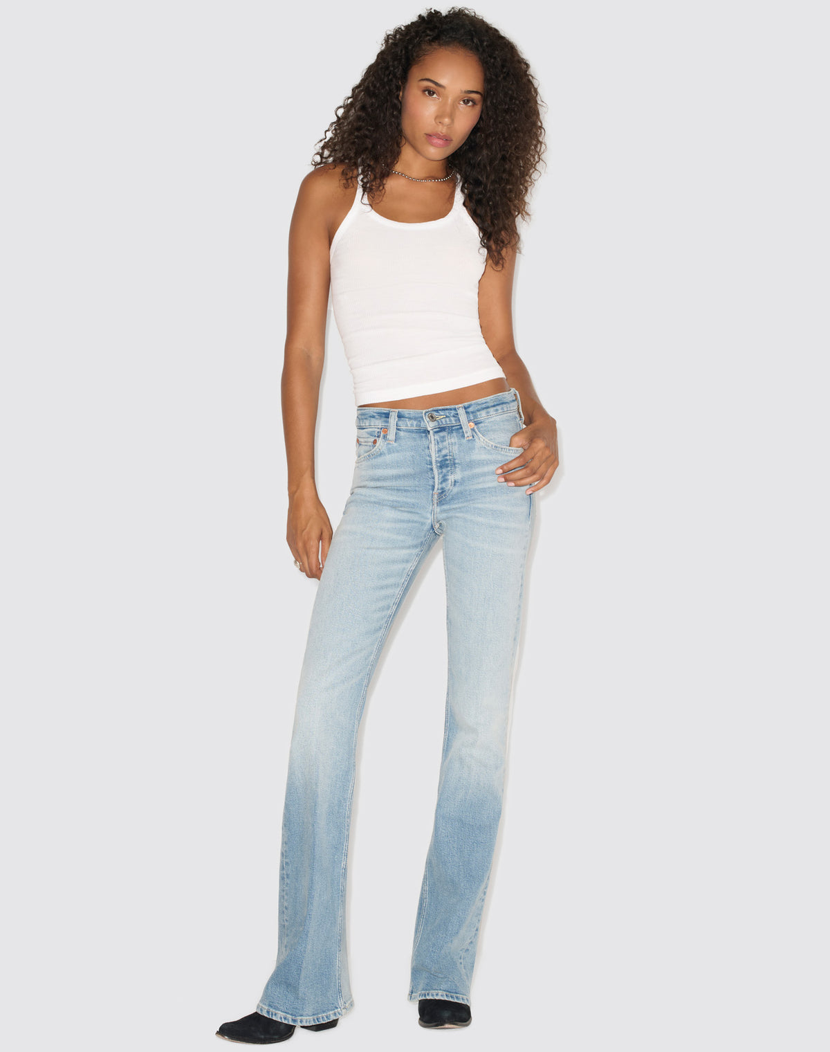Comfort Stretch 70s Bootcut - Opal Indigo