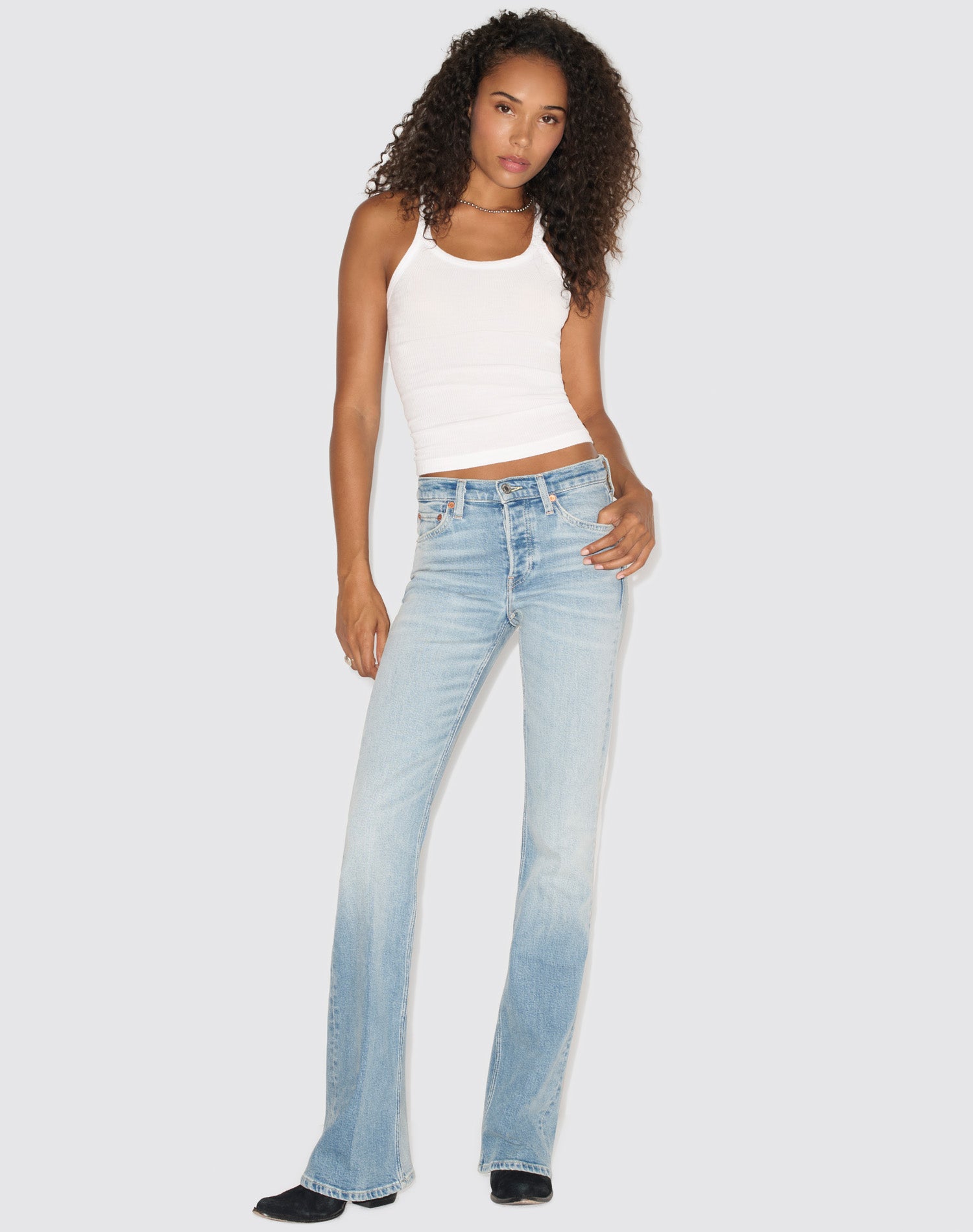 Comfort Stretch 70s Bootcut - Opal Indigo