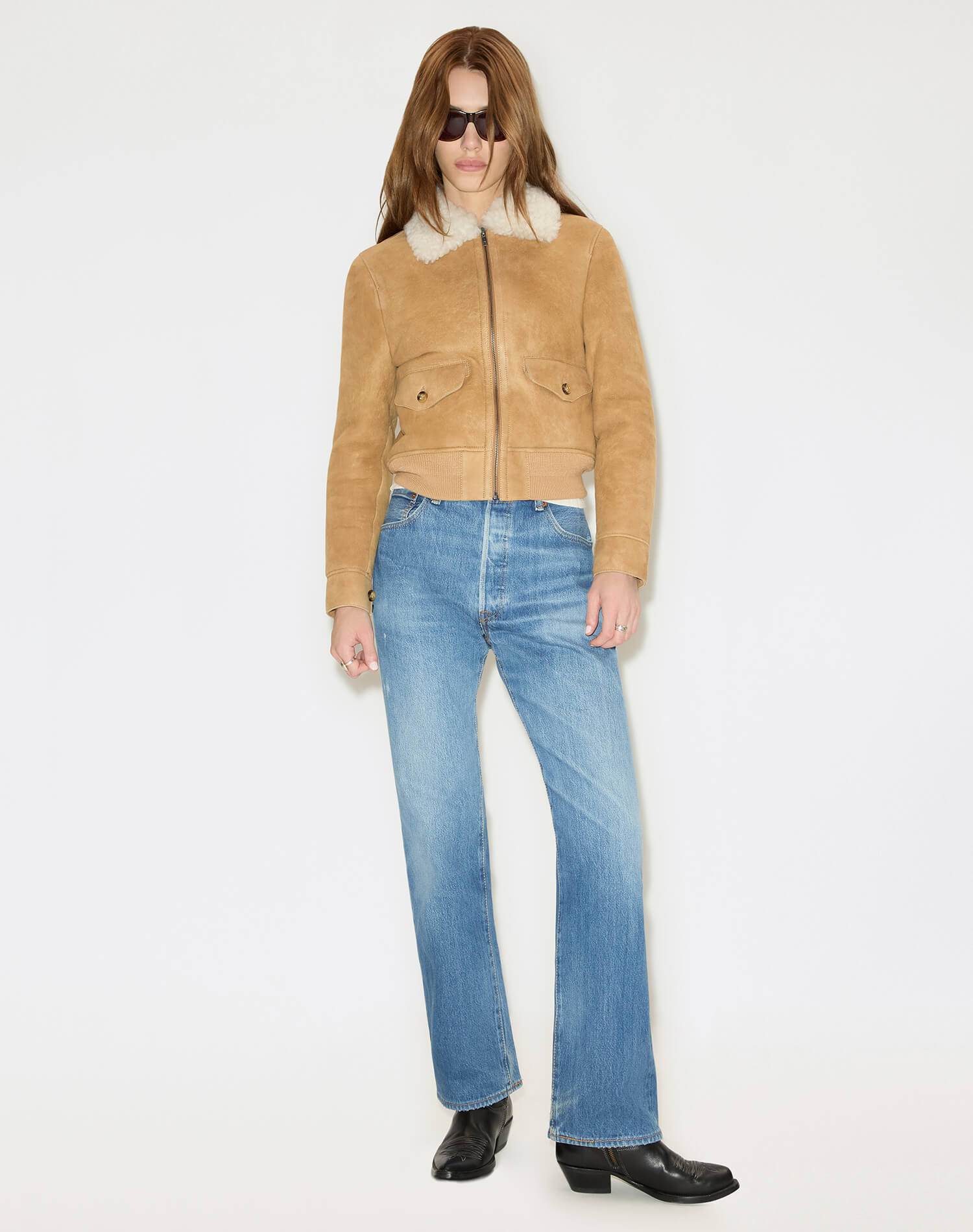 Shearling Bomber - Tobacco