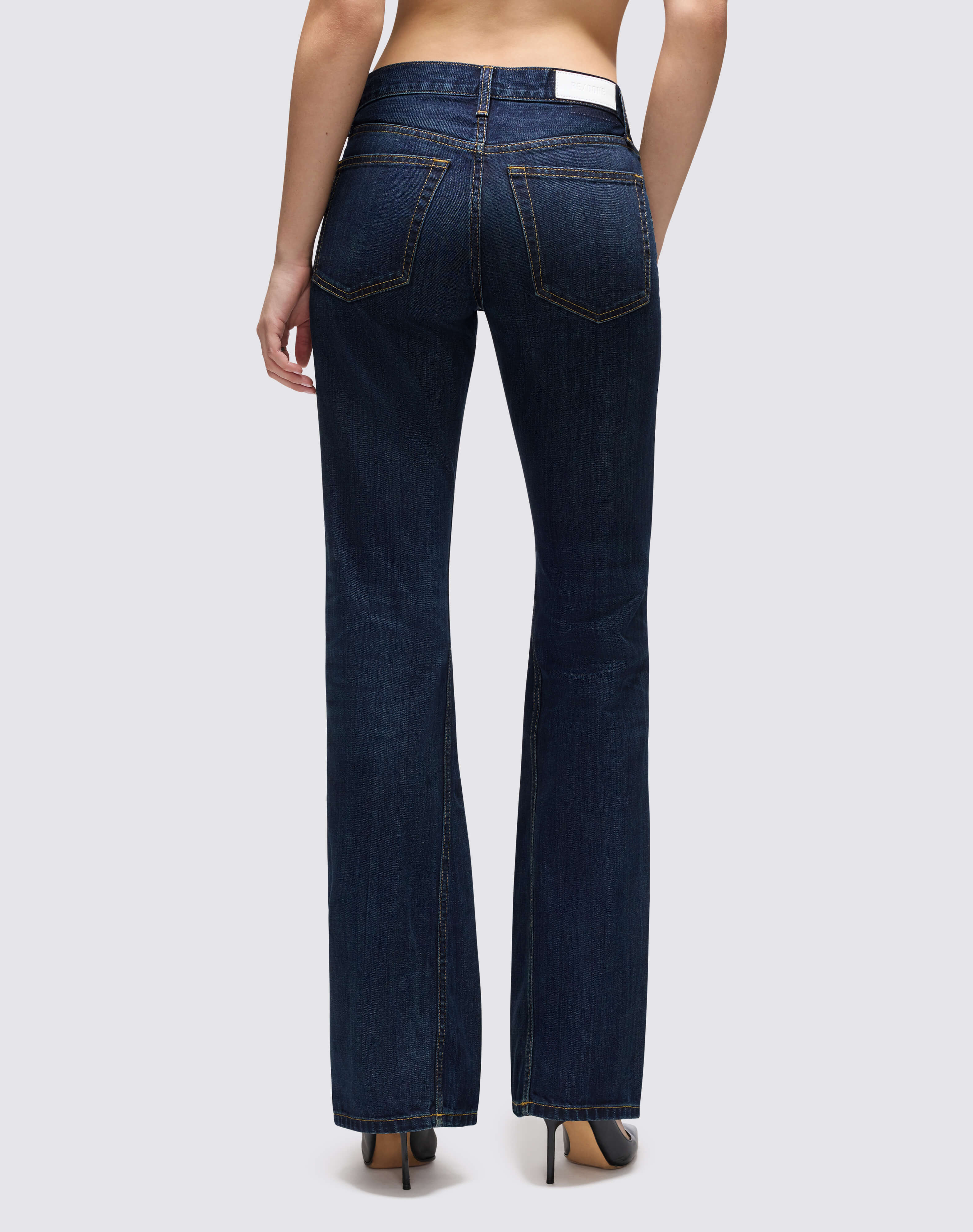 Twisted Mid Rise Bootcut - DK Lady Blue