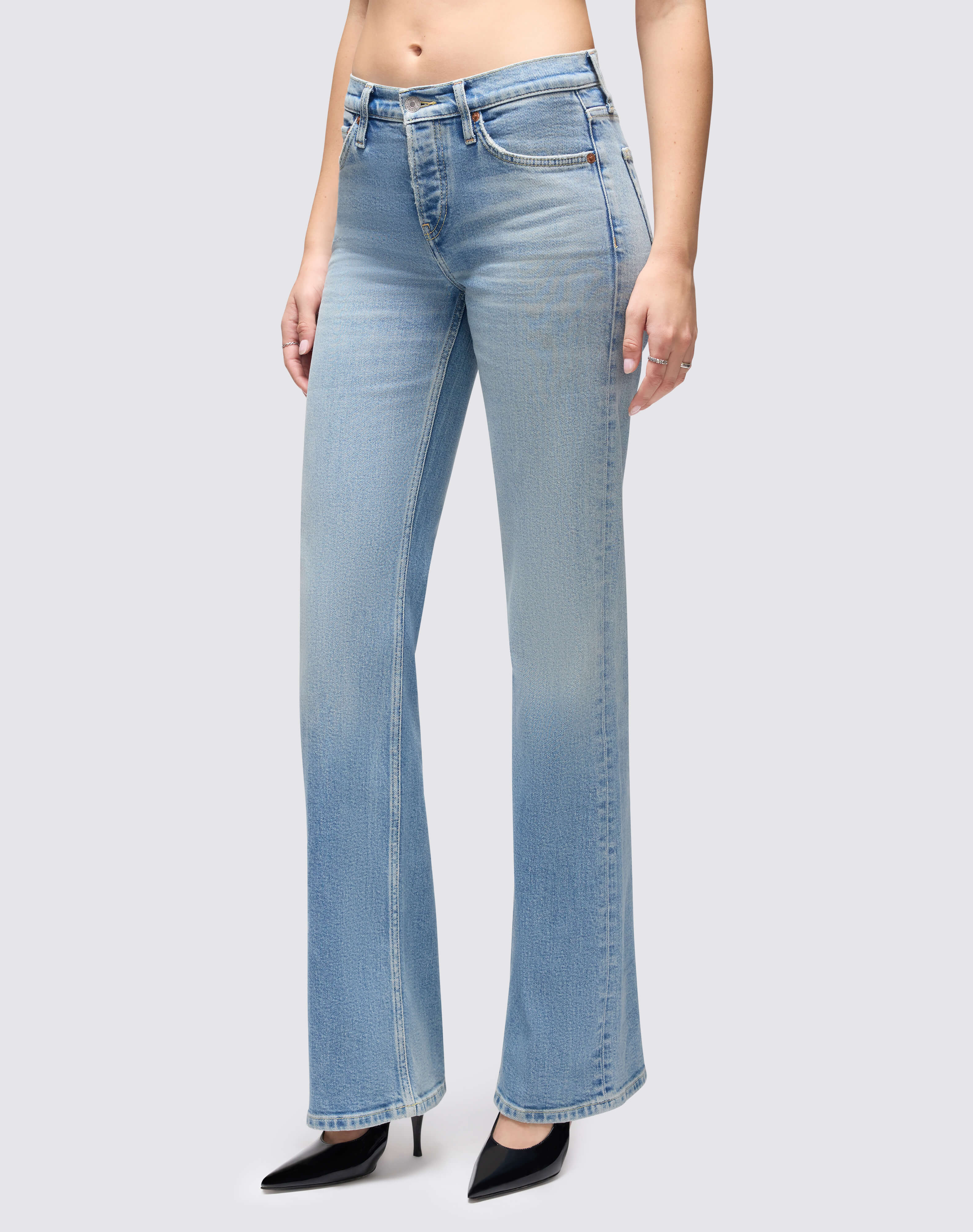 Comfort Stretch 70s Mid Rise Bootcut - Opal Indigo