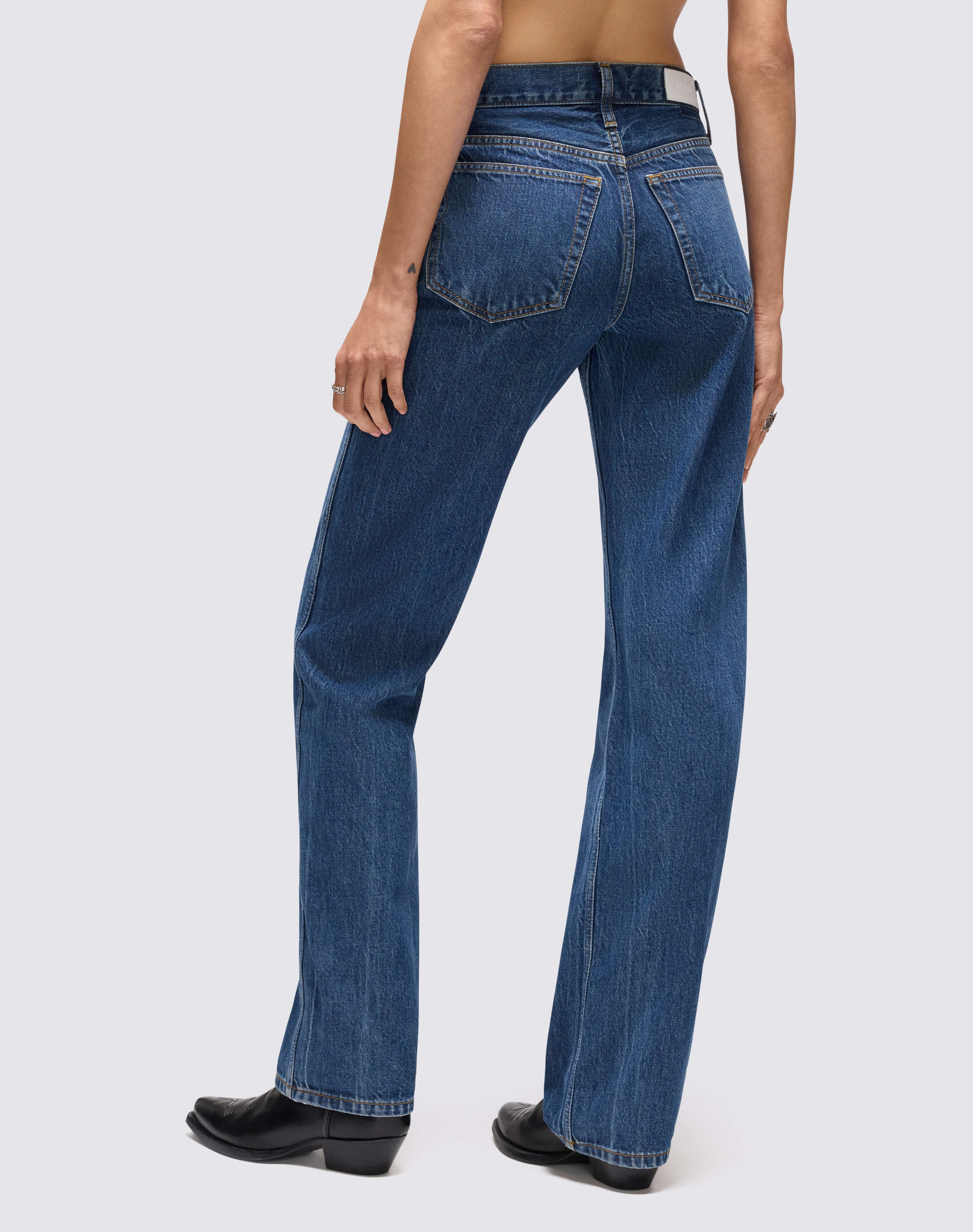 90s Mid Rise Loose - Rustic Indigo