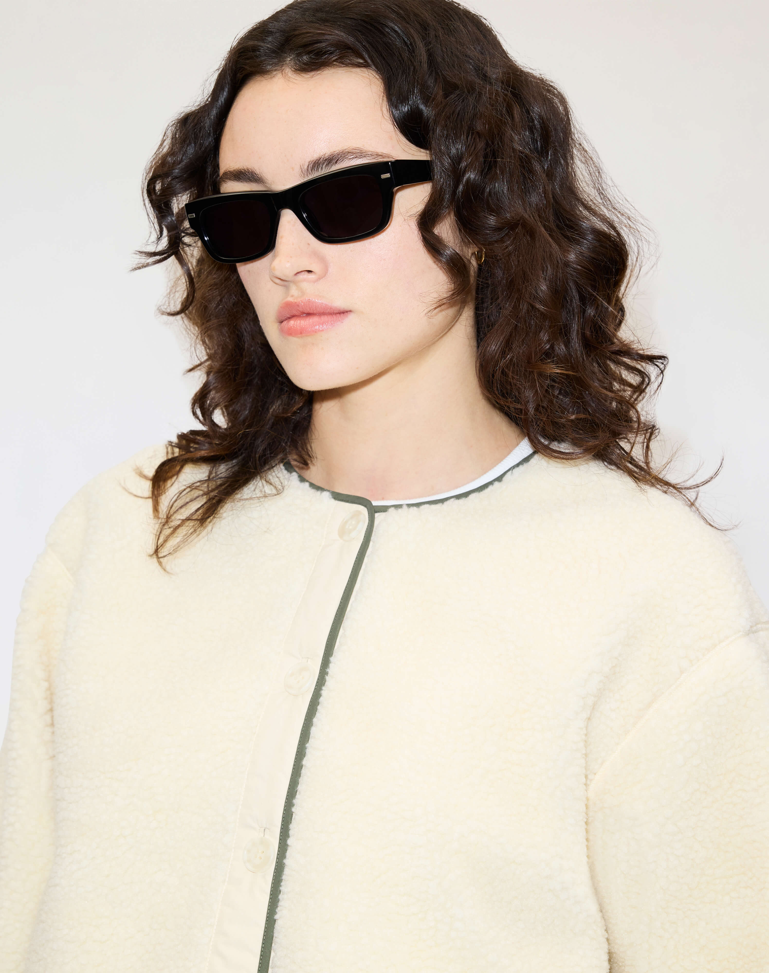 RE/DONE | Cocoon Liner Jacket in Vintage White