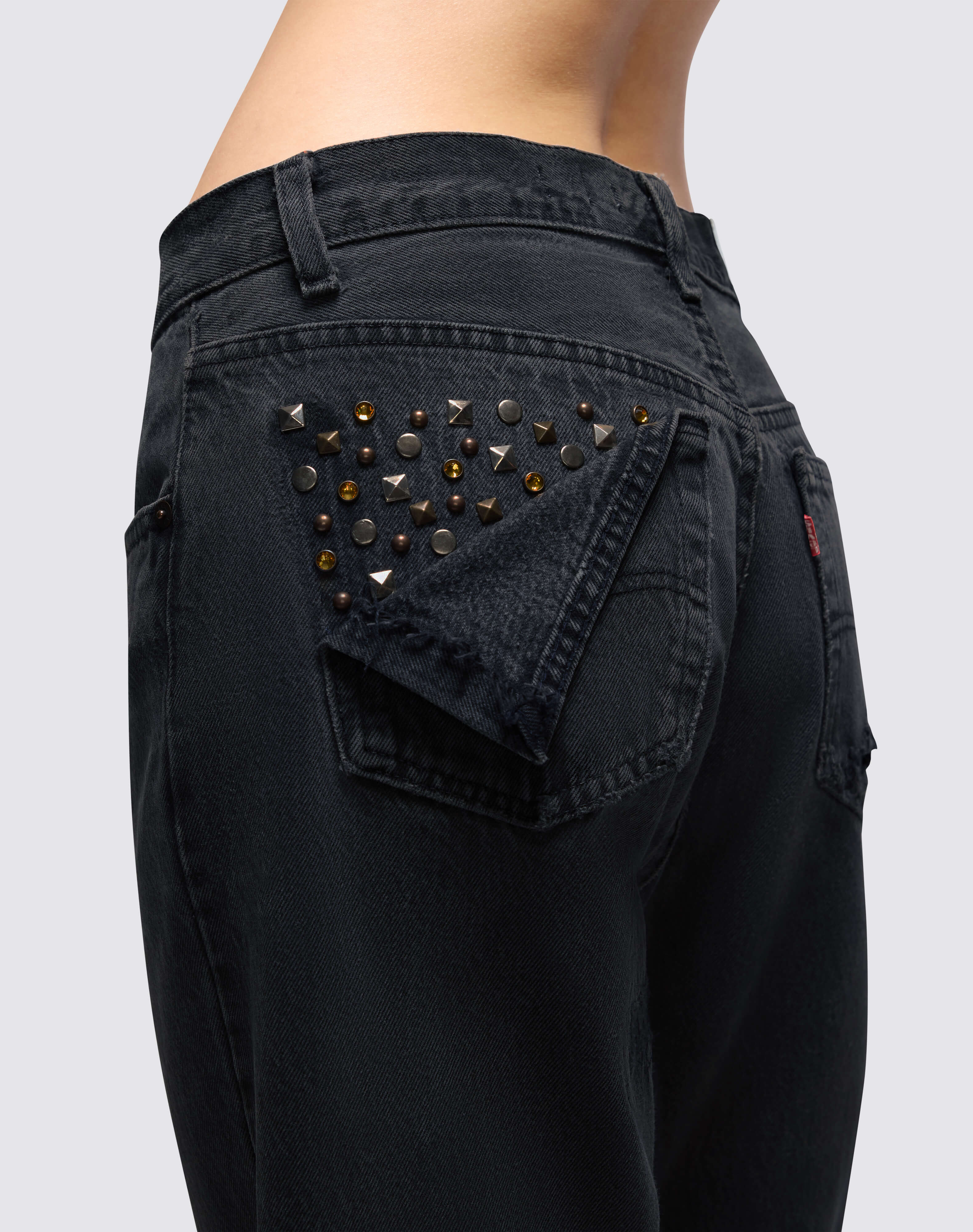 Levi's Multi Stud Boyfriend Jean - Black Multi Stud