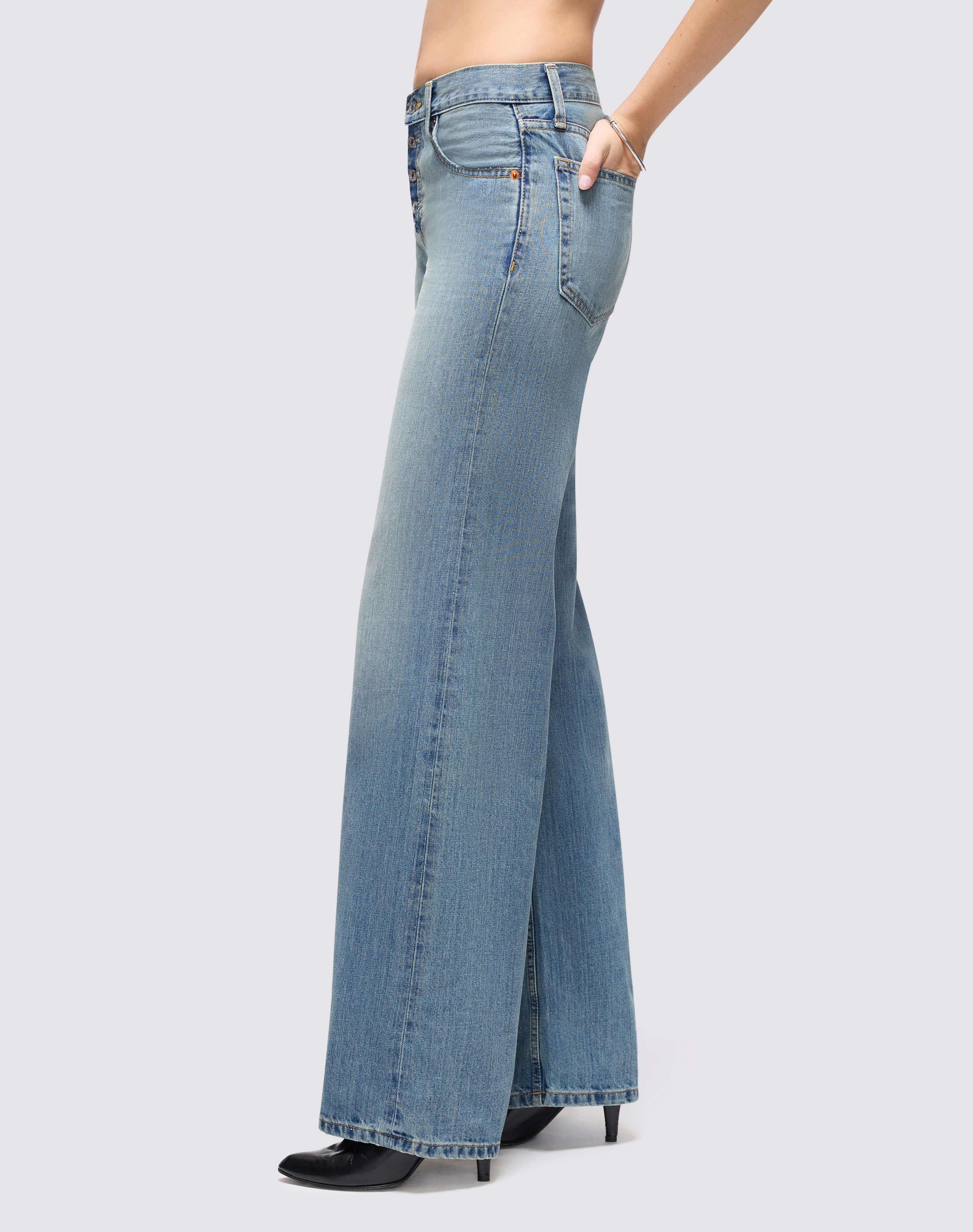 Mid Rise Wide Leg - Authentica Indigo