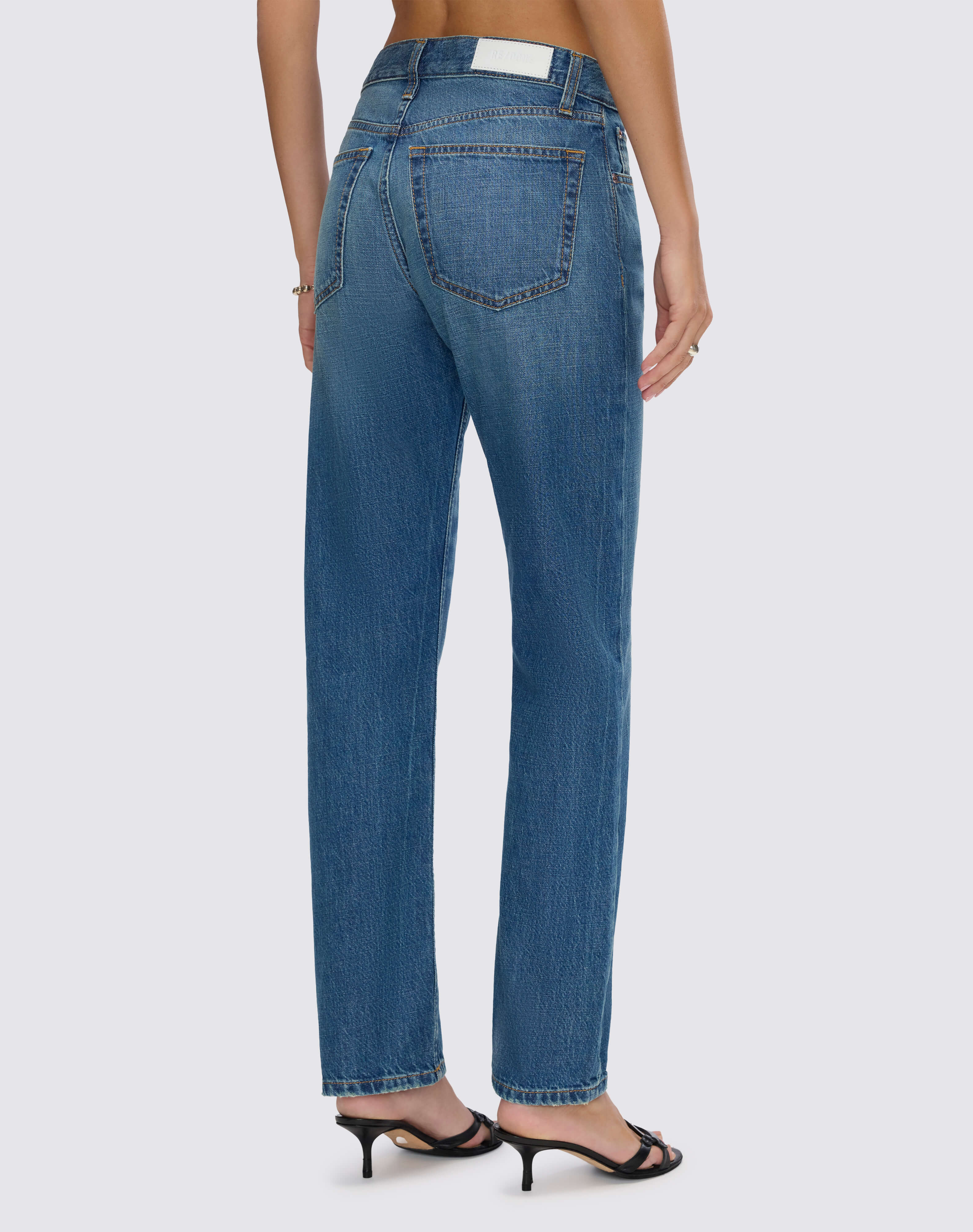 Mid Rise Blondie Crop - Mendocino Indigo