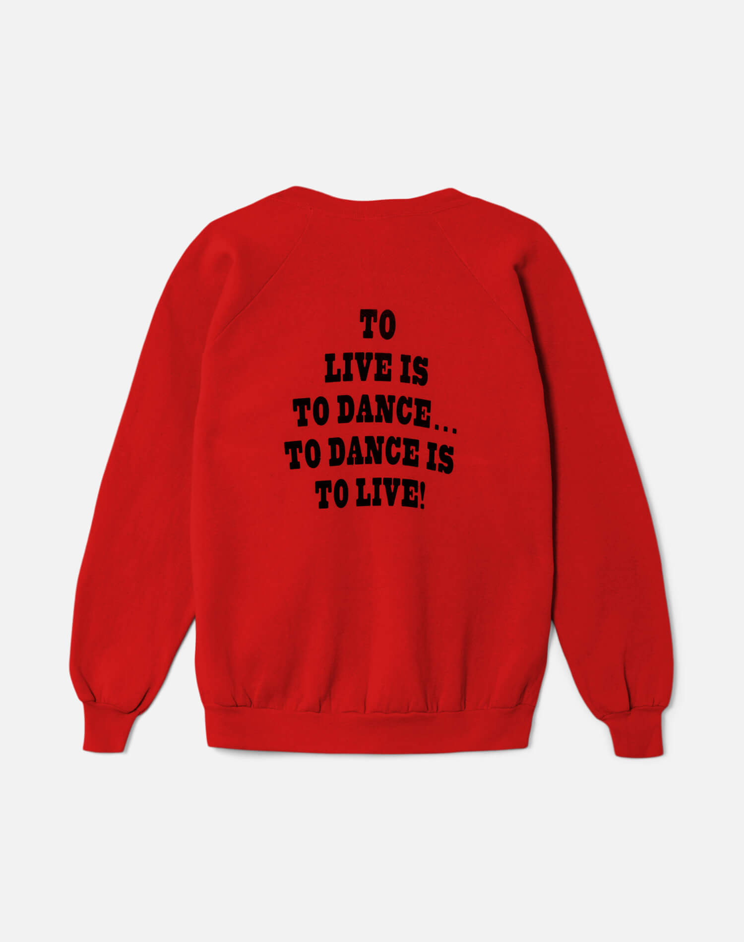 Upcycled "Snoopy Dancing" Sweatshirt in Red - 11229734