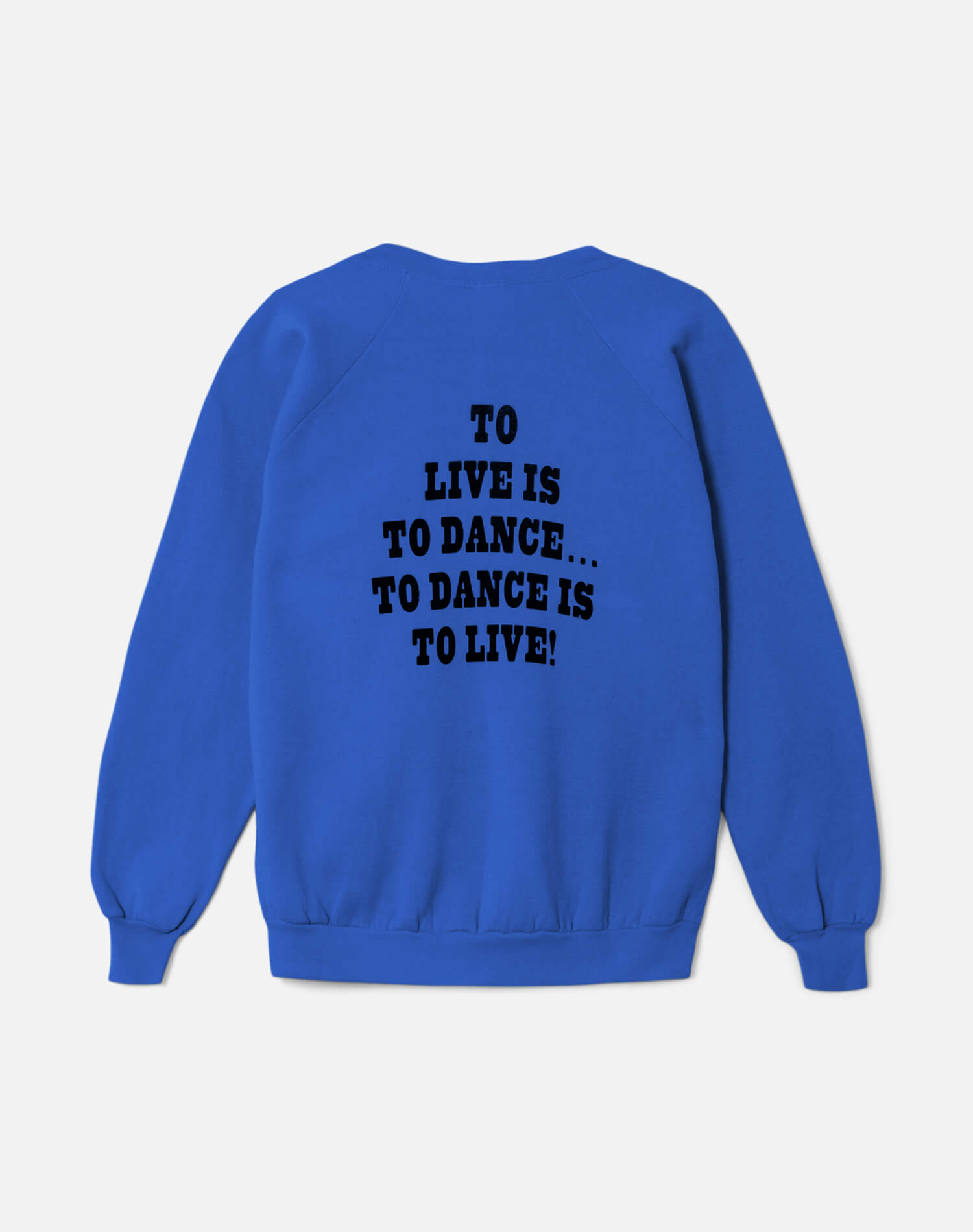 Upcycled "Snoopy Dancing" Sweatshirt in Royal Blue - 11229730