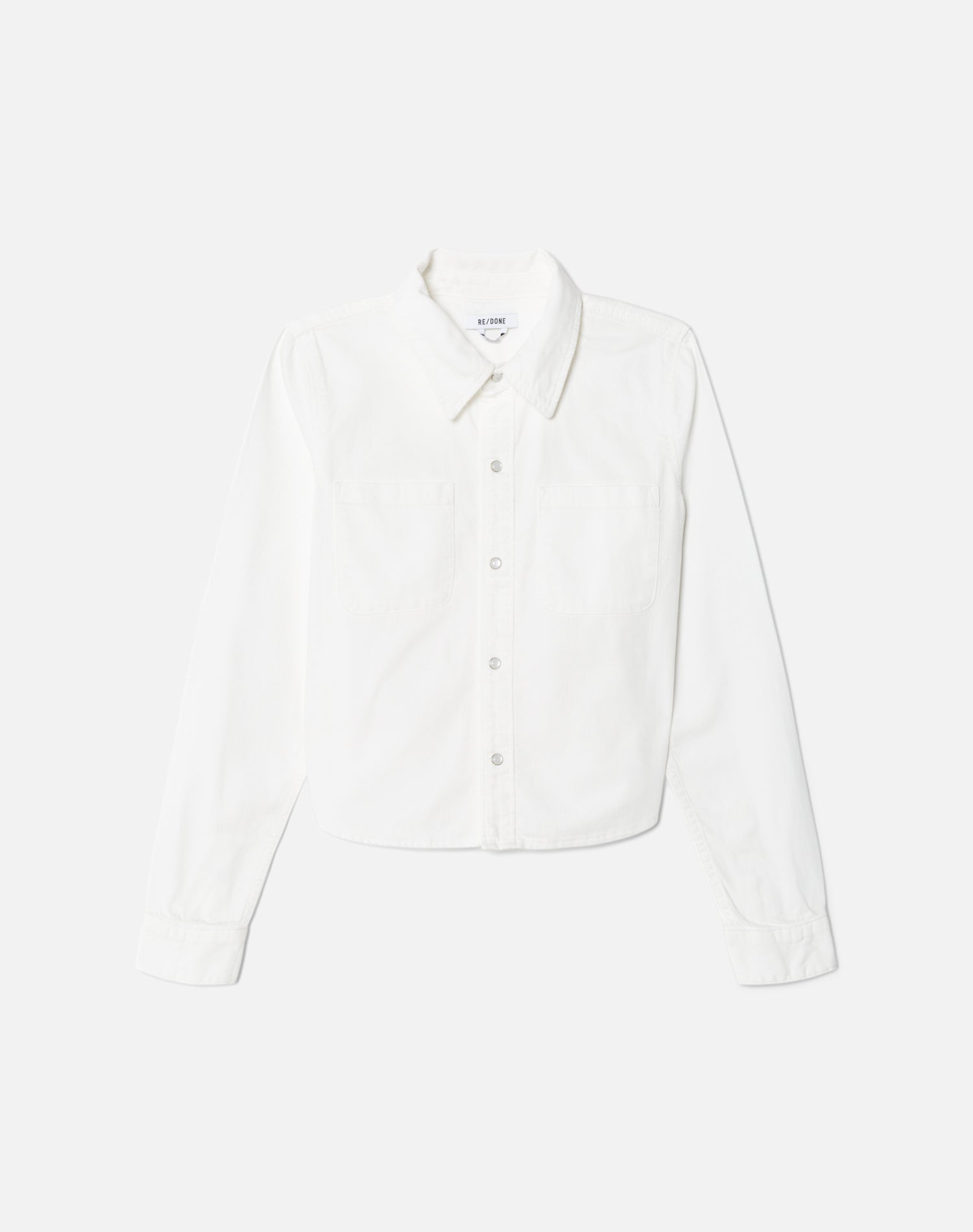 Slim Denim Shirt - White