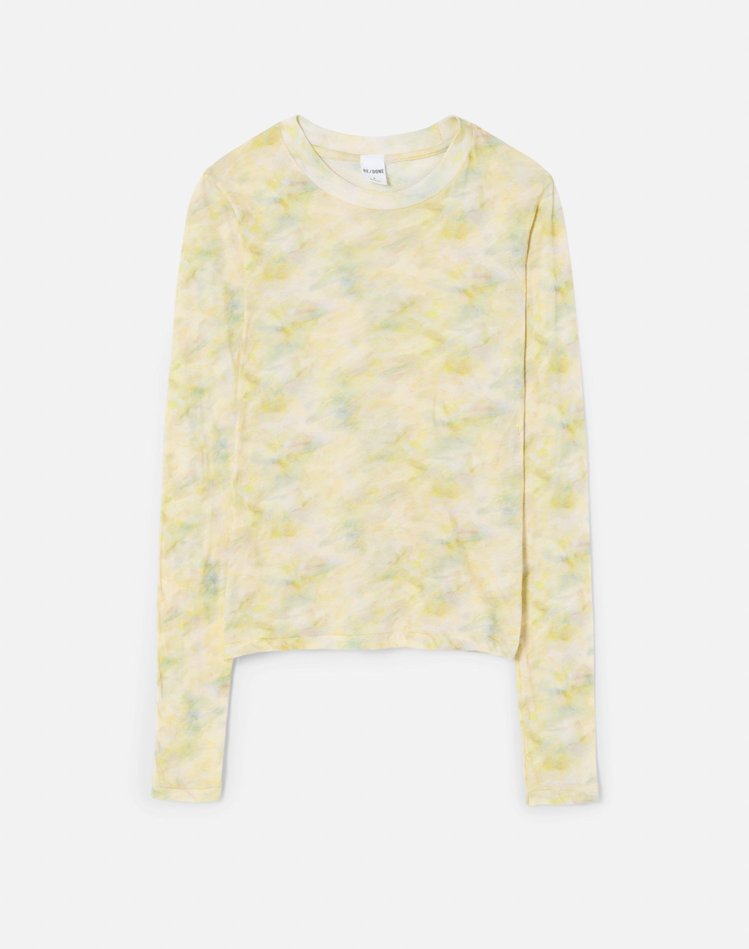 Sheer Long Sleeve Tee - Bumblebee Watercolor