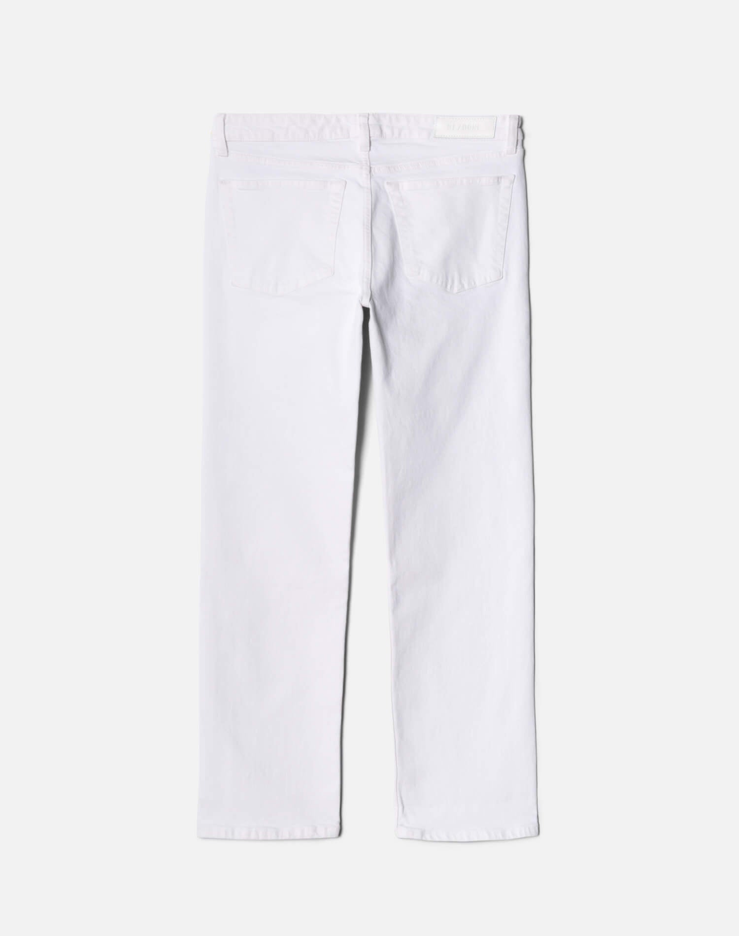 Comfort Stretch Slim Straight Crop - White