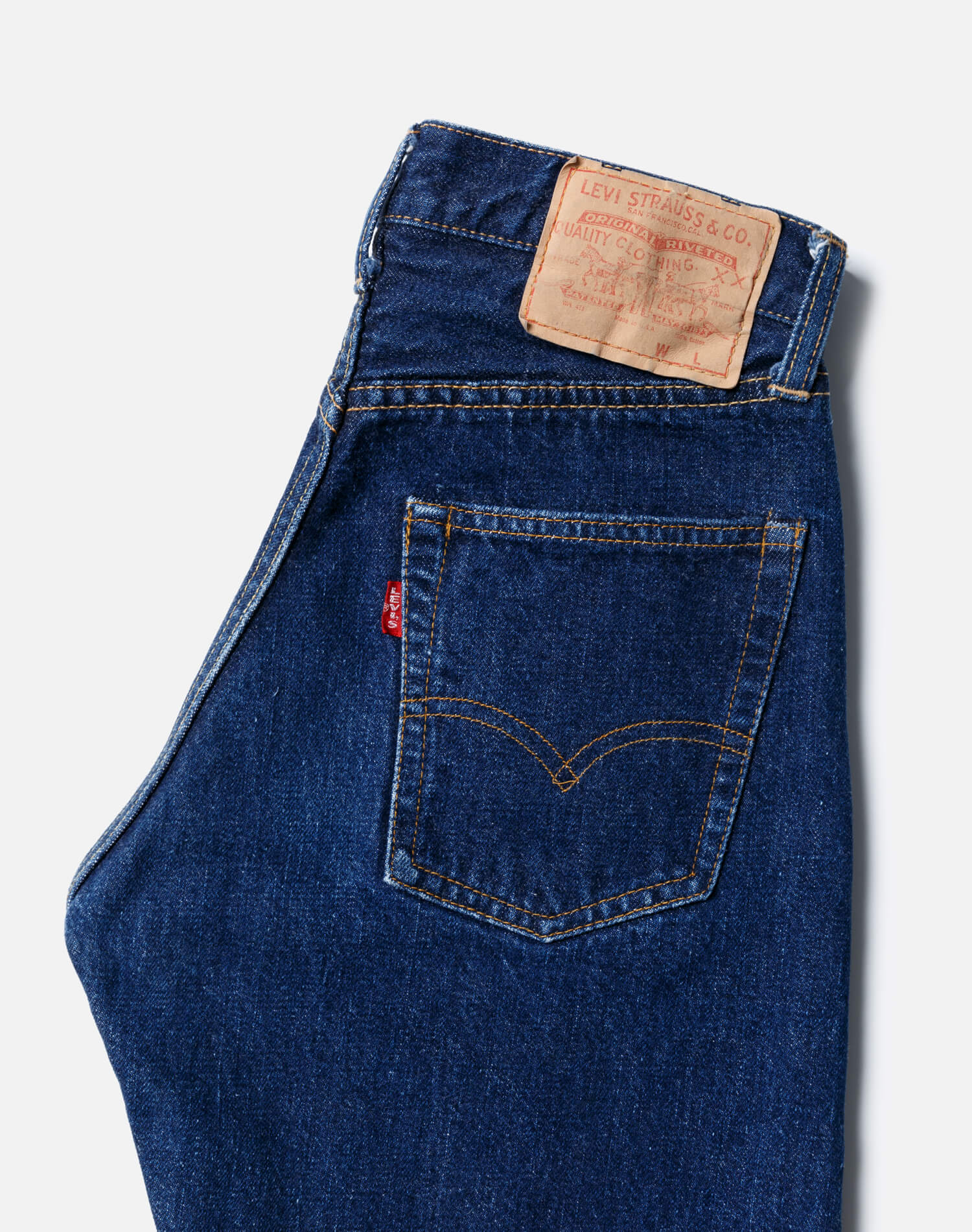 60s Single Stitch Selvedge Big E Levi's 501 Shorts - #53