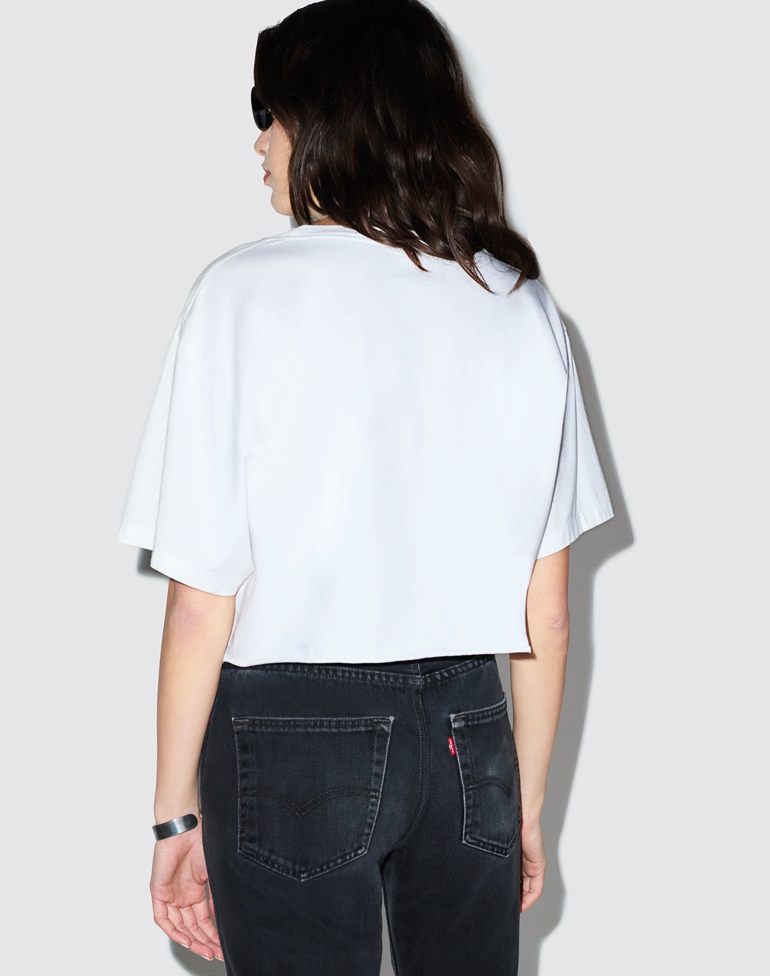 90s Cropped Easy Tee - Optic White