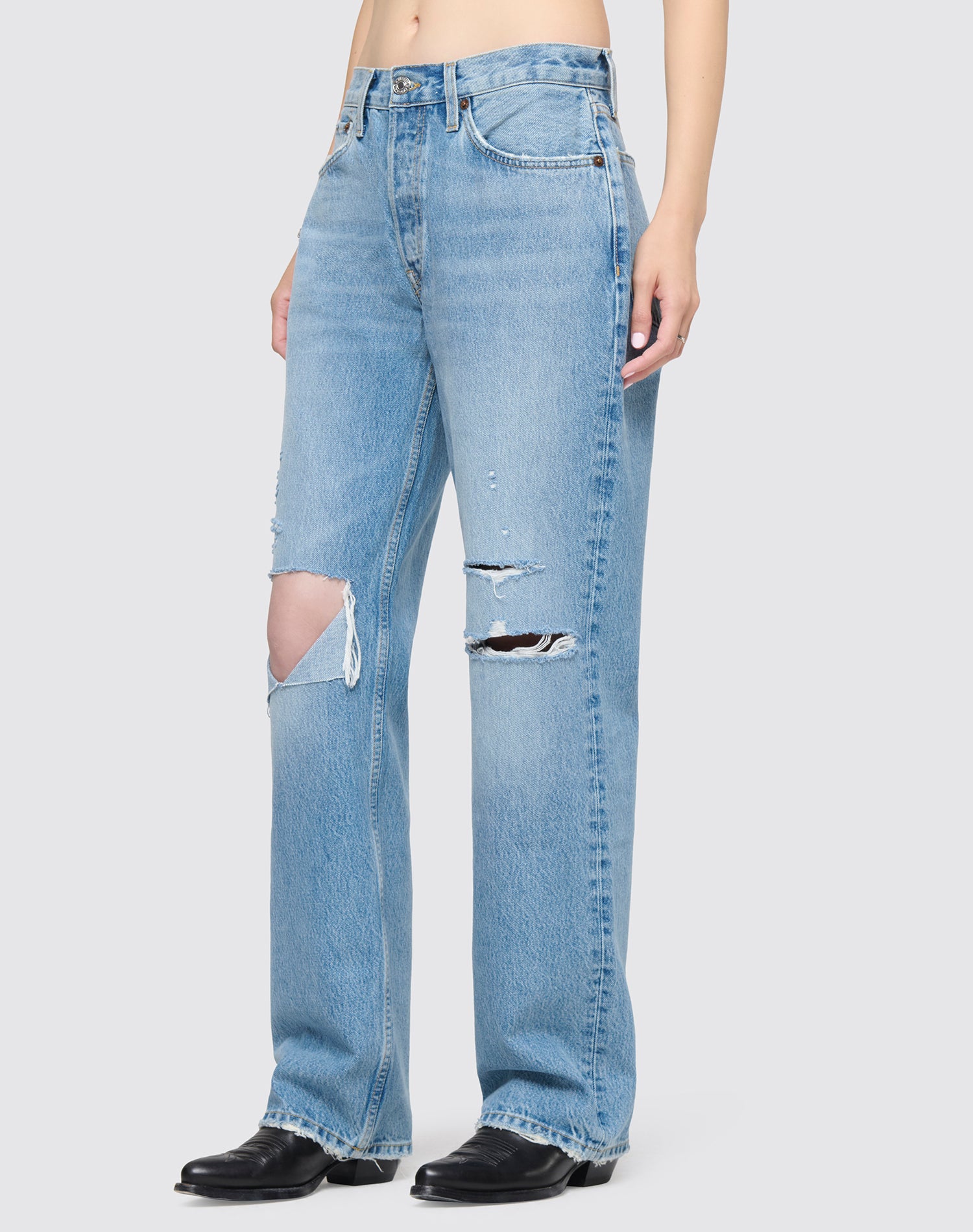 90s Comfy Jean - Sunfaded Destroy
