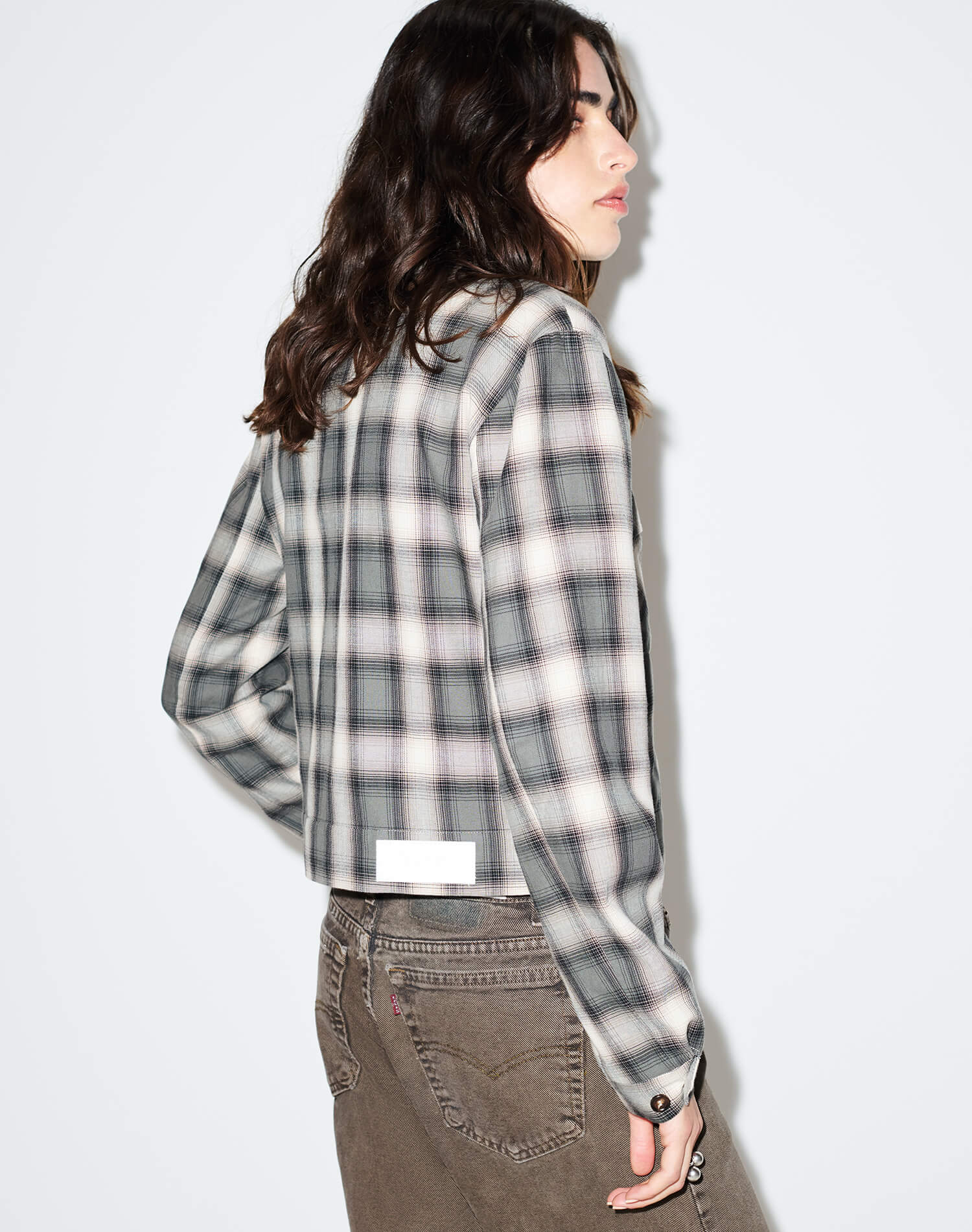 Viv Jacket - Dark Sage Plaid