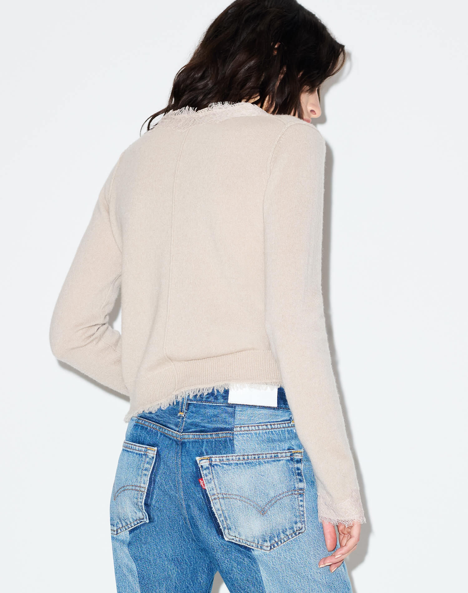 Ruby Cashmere Cardigan - Pebble