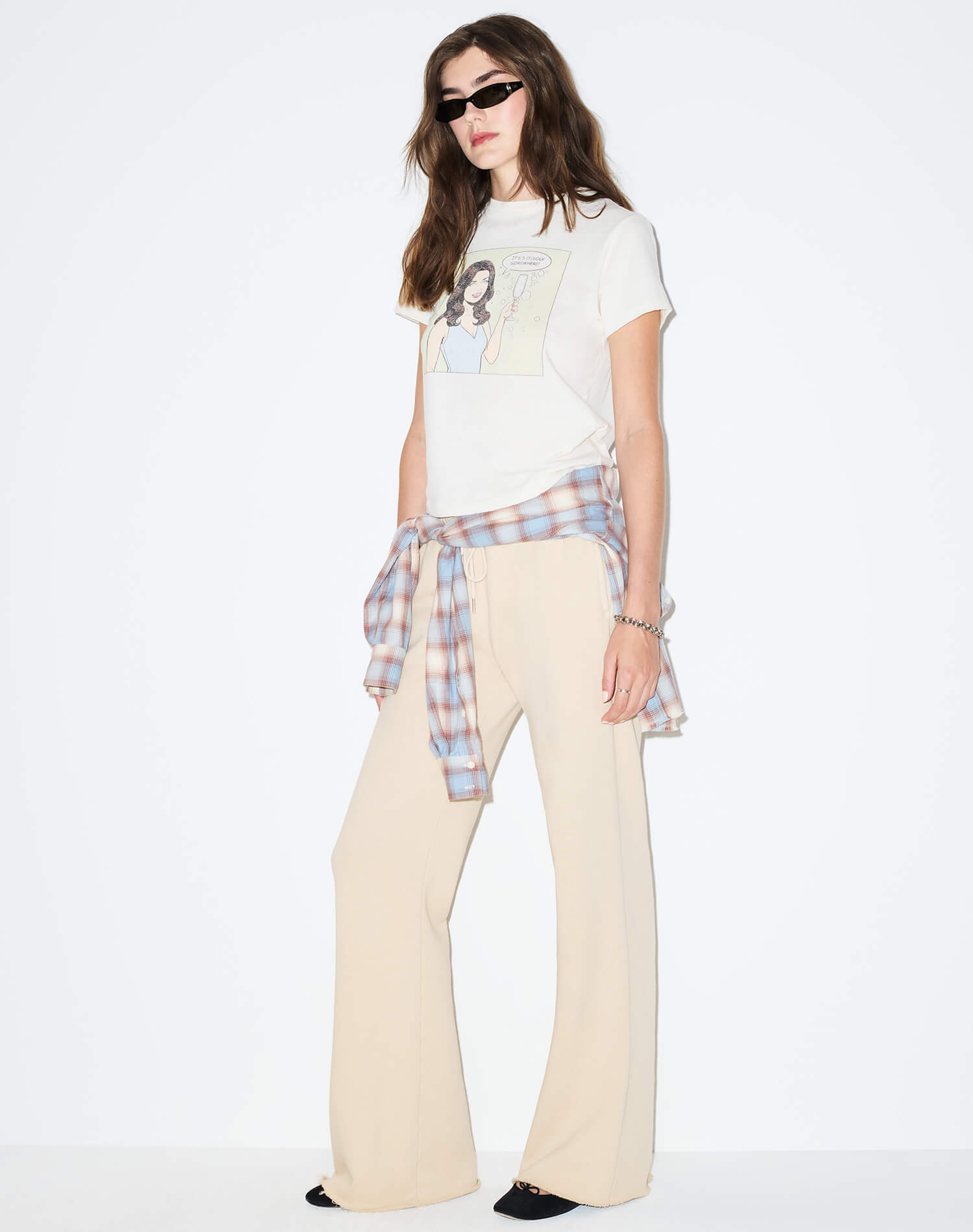 Hanes Flare Sweatpant - Khaki