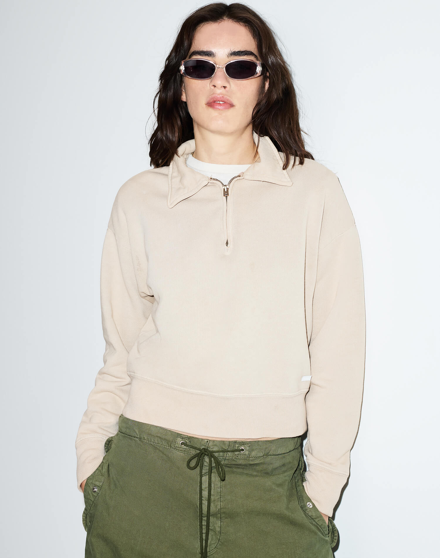 Benny Half Zip - Khaki