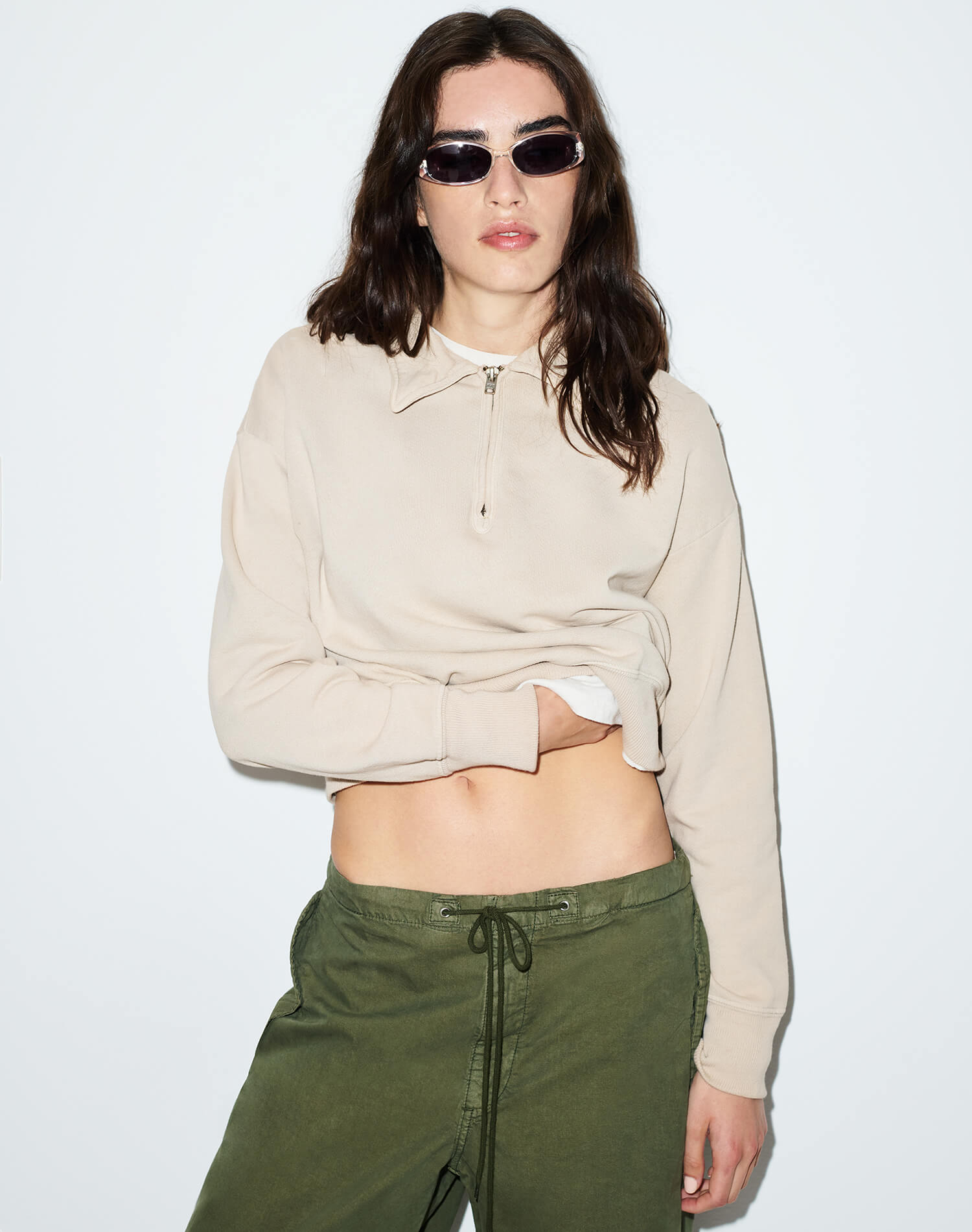 Benny Half Zip - Khaki