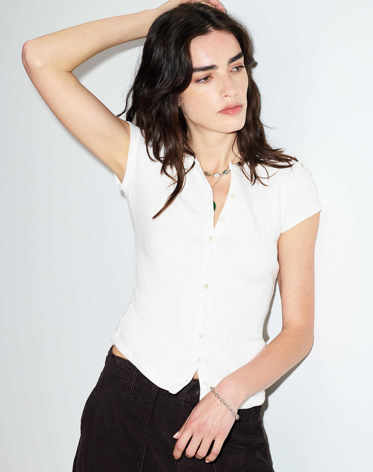 Emmy Short Sleeve - Vintage White