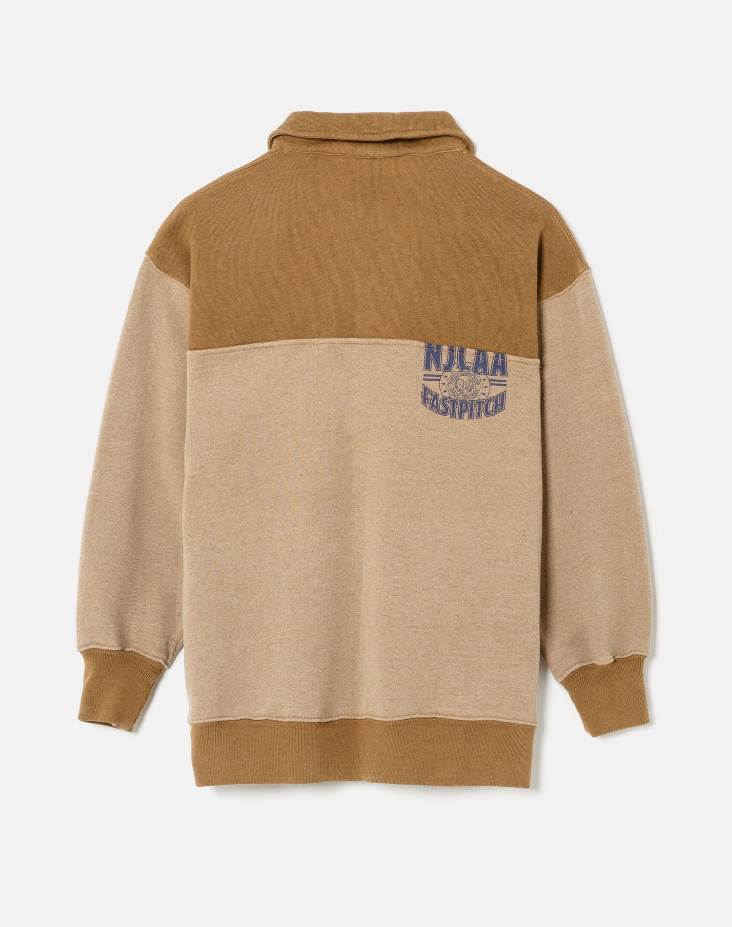 80s Upcycled Oversized Half Zip - Assorted Caramel