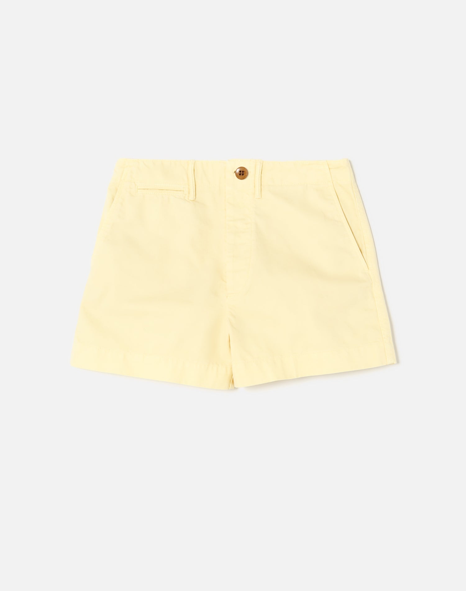 90s Trouser Shorts - Washed Buttercream