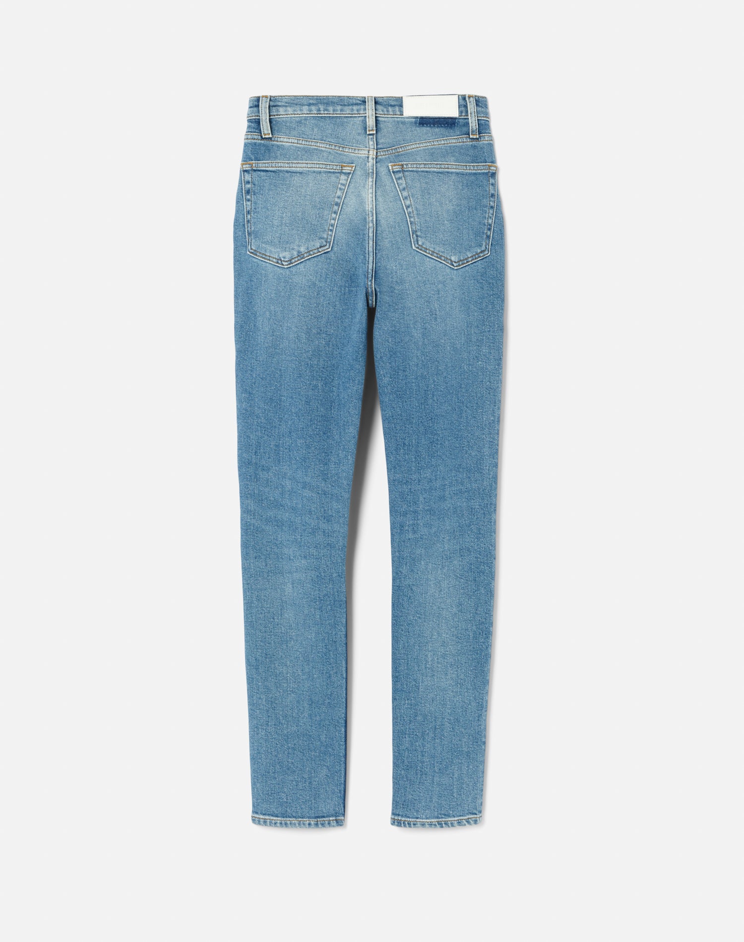 Comfort Stretch High Rise Ankle Crop - Worn Brook Blue