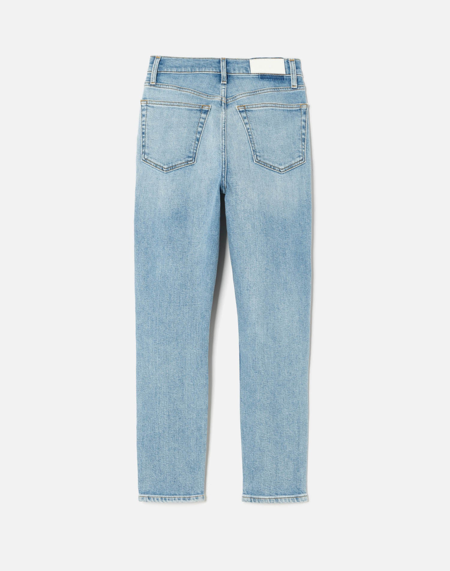 Comfort Stretch High Rise Ankle Crop - Destroy Sanded Blue